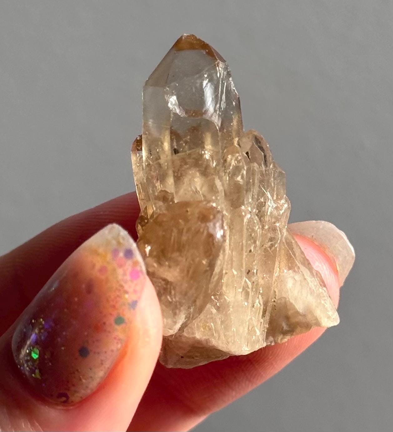 Beautiful Kundalini Citrine Cluster from Congo | Natural Citrine Genuine Citrine Elestial Citrine