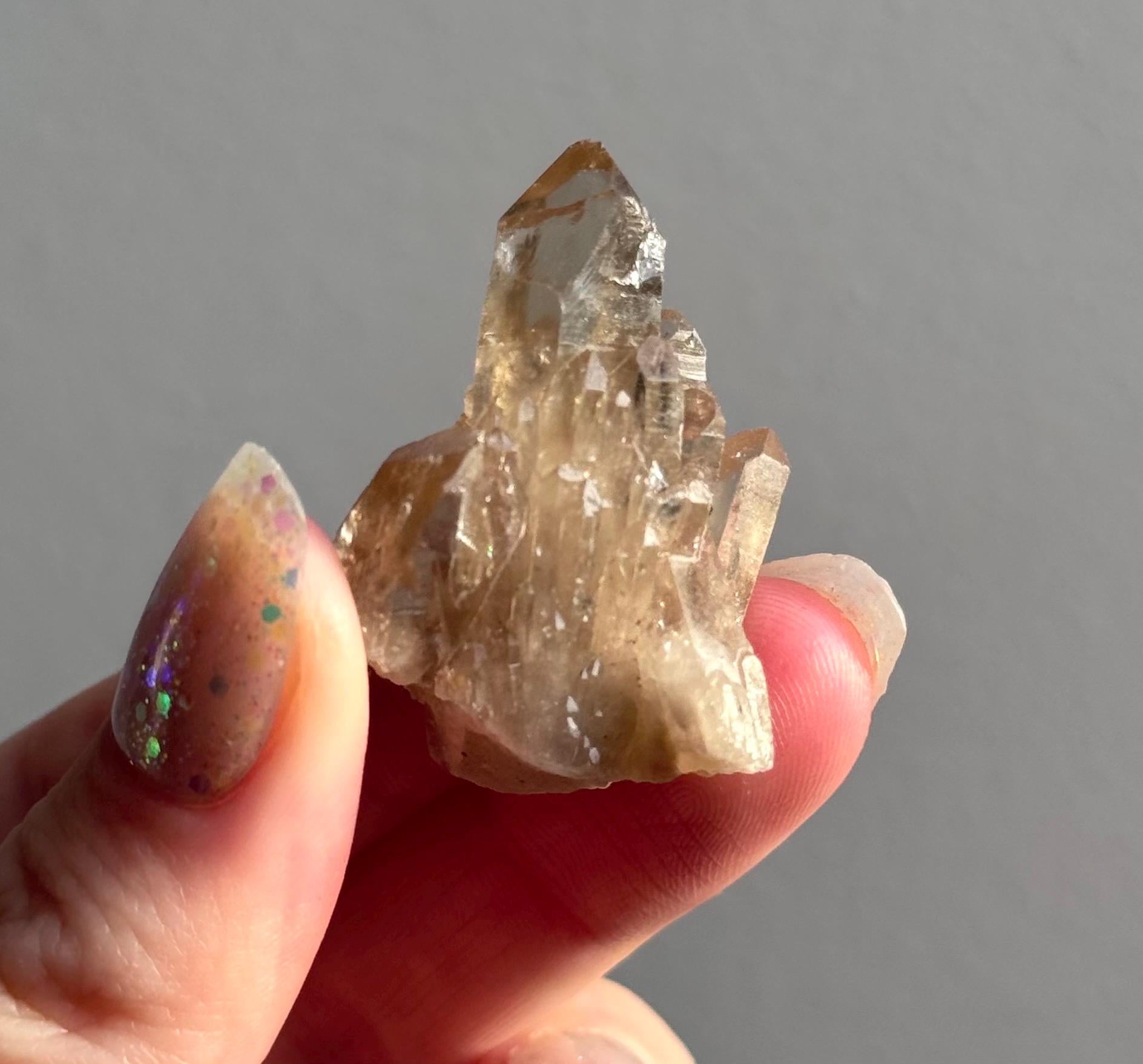 Beautiful Kundalini Citrine Cluster from Congo | Natural Citrine Genuine Citrine Elestial Citrine