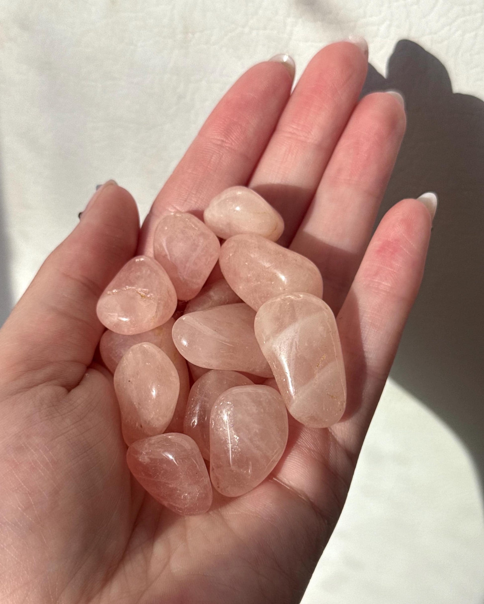 One (1) Rose Quartz Tumble from Madagascar | Intuitively Chosen Rose Quartz Stone