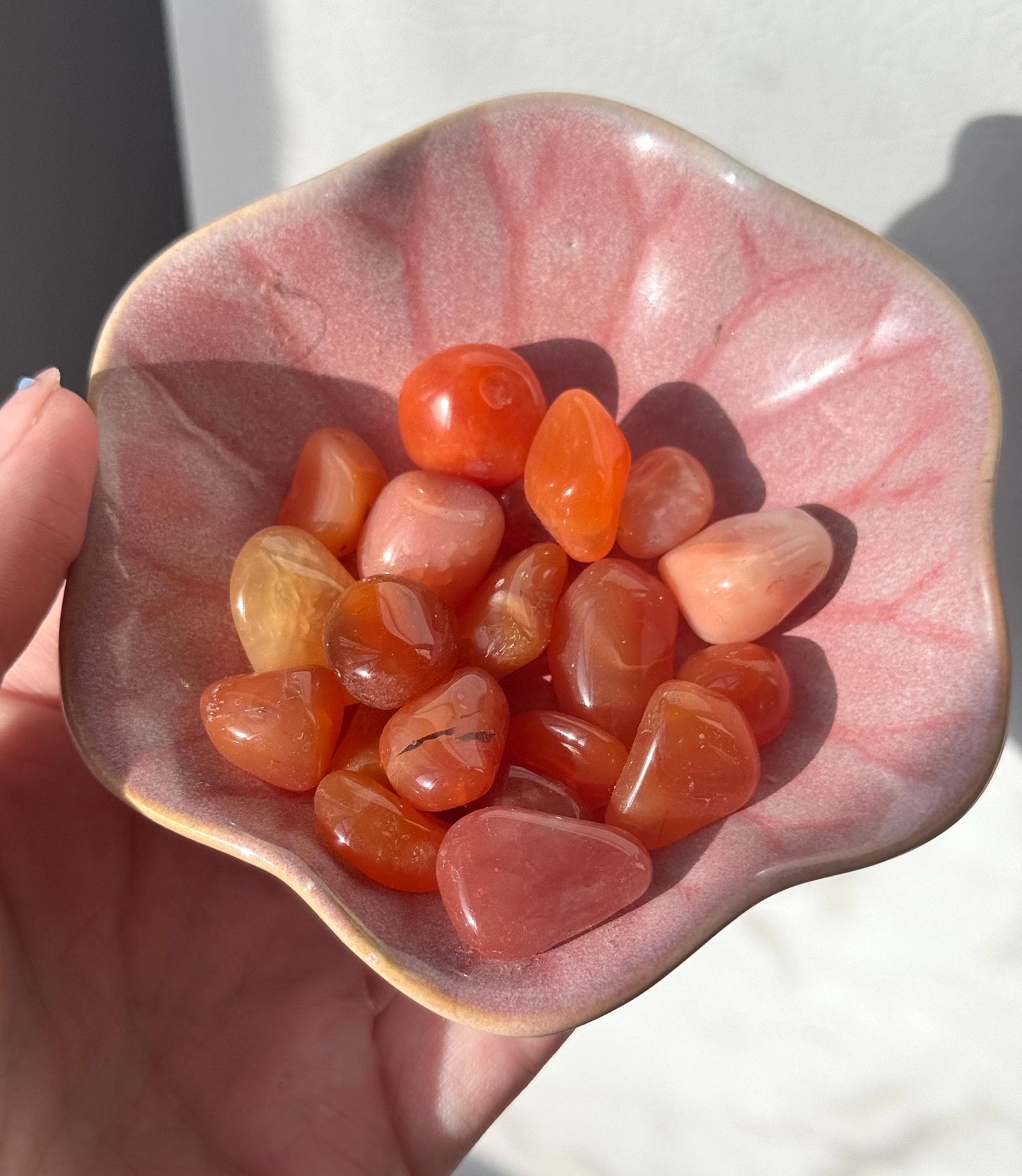 One (1) Carnelian Tumbled Stone | Intuitively Chosen Carnelian Stone