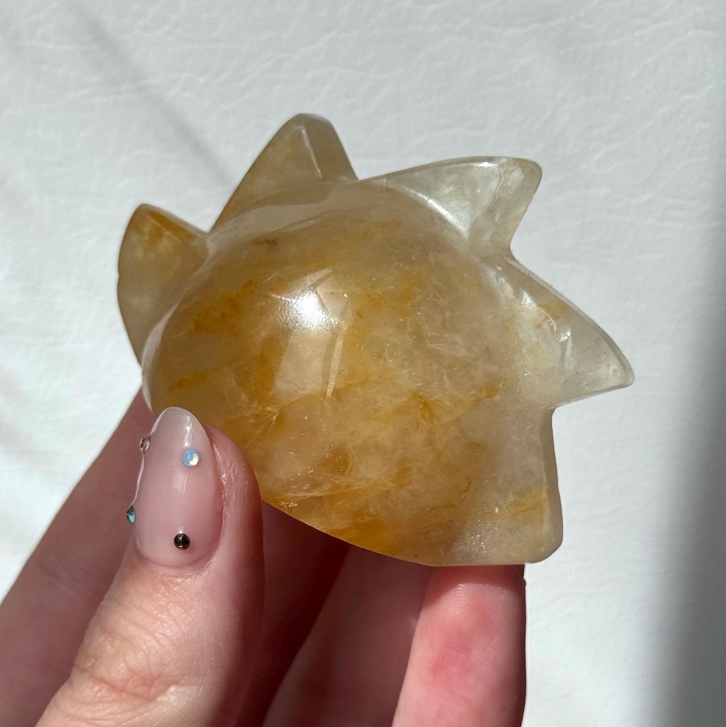 Gorgeous Golden Healer Sun Cut Base Carving | Hematite Sun | Cut Base Sun Carving from Brazil