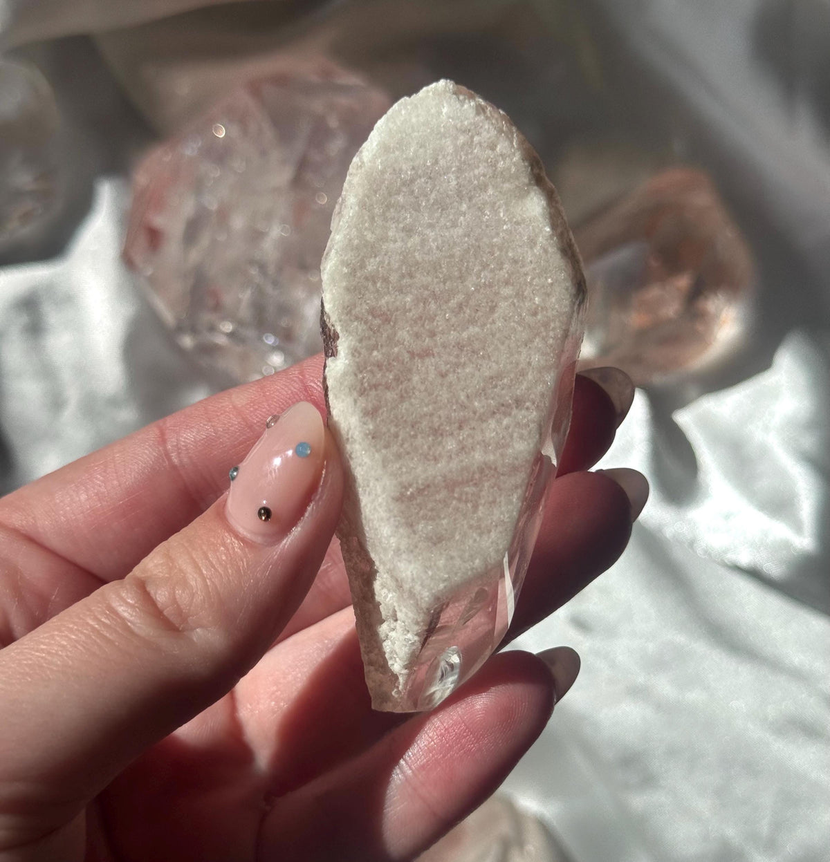 Stunning Pink Lithium Lemurian Freeform from Brazil | Polished Pink Lemurian Carving
