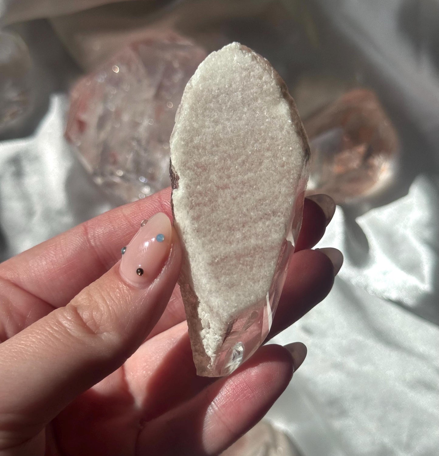 Stunning Pink Lithium Lemurian Freeform from Brazil | Polished Pink Lemurian Carving