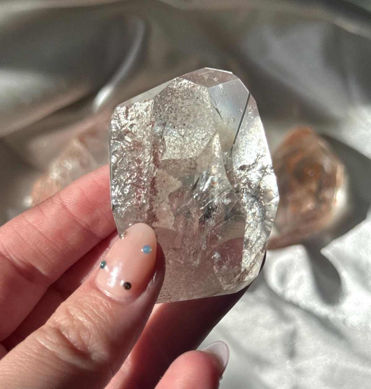 Stunning Pink Lithium Lemurian Freeform from Brazil | Polished Pink Lemurian Carving