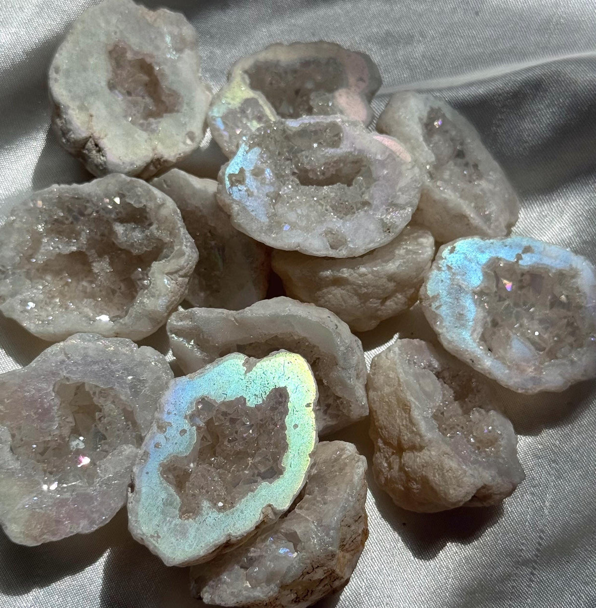 ONE (1) Angel Aura Quartz Geode from Moroccan Quartz Geode Intuitively Chosen