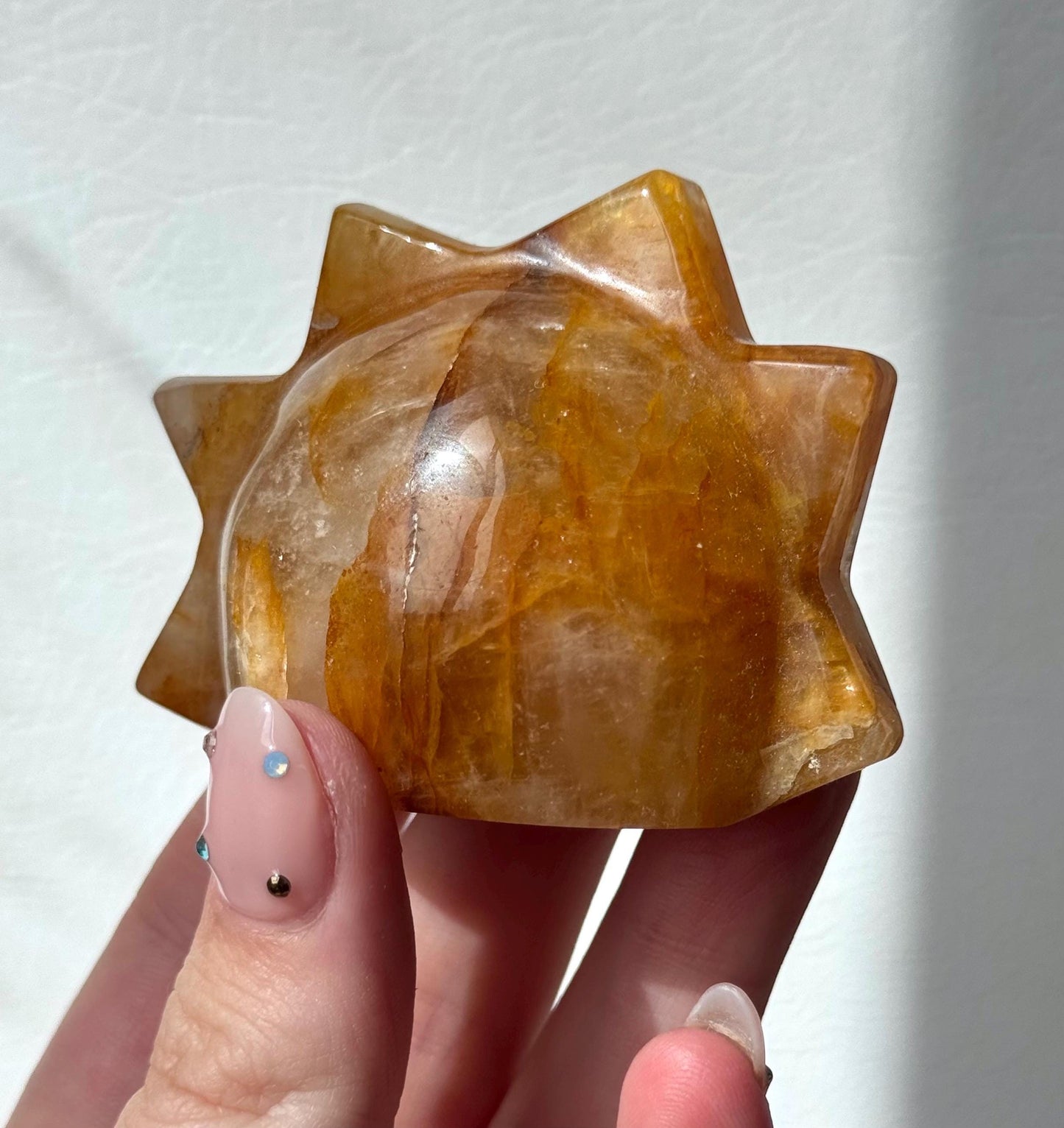 Gorgeous Golden Healer Sun Cut Base Carving | Hematite Sun | Cut Base Sun Carving from Brazil