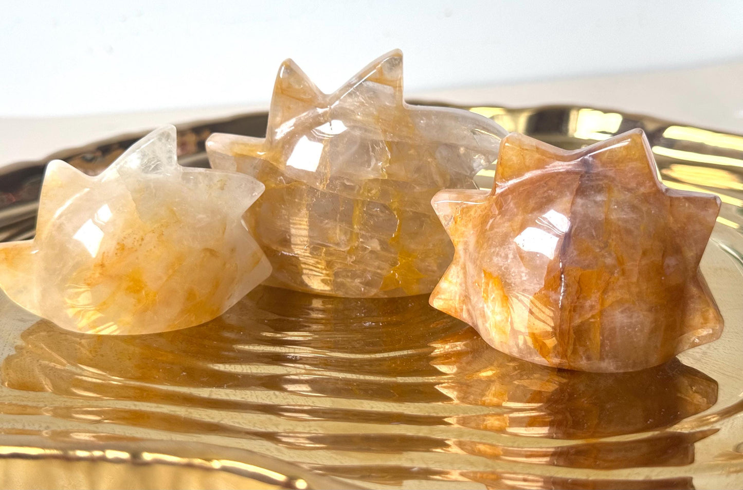 Gorgeous Golden Healer Sun Cut Base Carving | Hematite Sun | Cut Base Sun Carving from Brazil