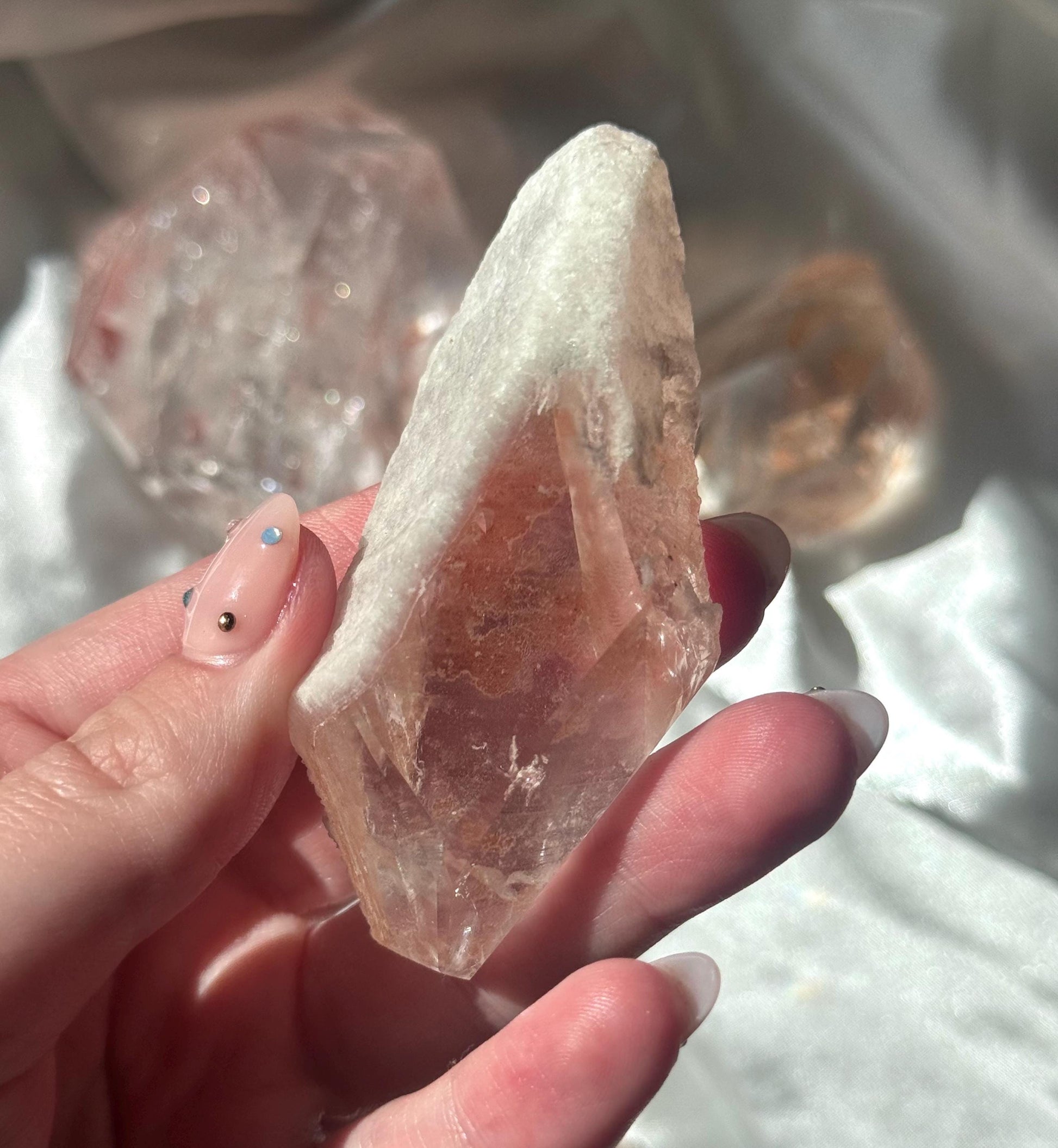 Stunning Pink Lithium Lemurian Freeform from Brazil | Polished Pink Lemurian Carving