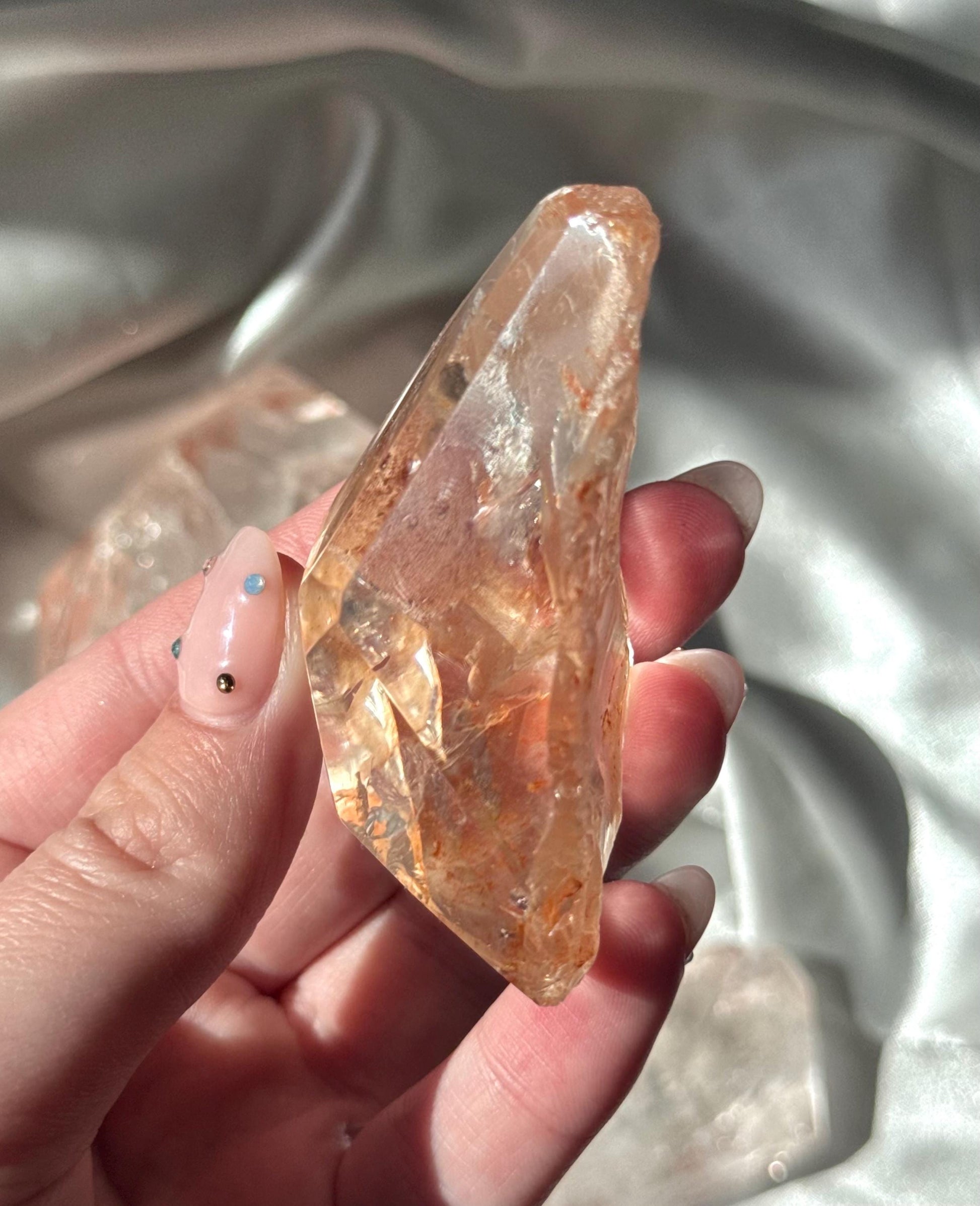 Stunning Pink Lithium Lemurian Freeform from Brazil | Polished Pink Lemurian Carving