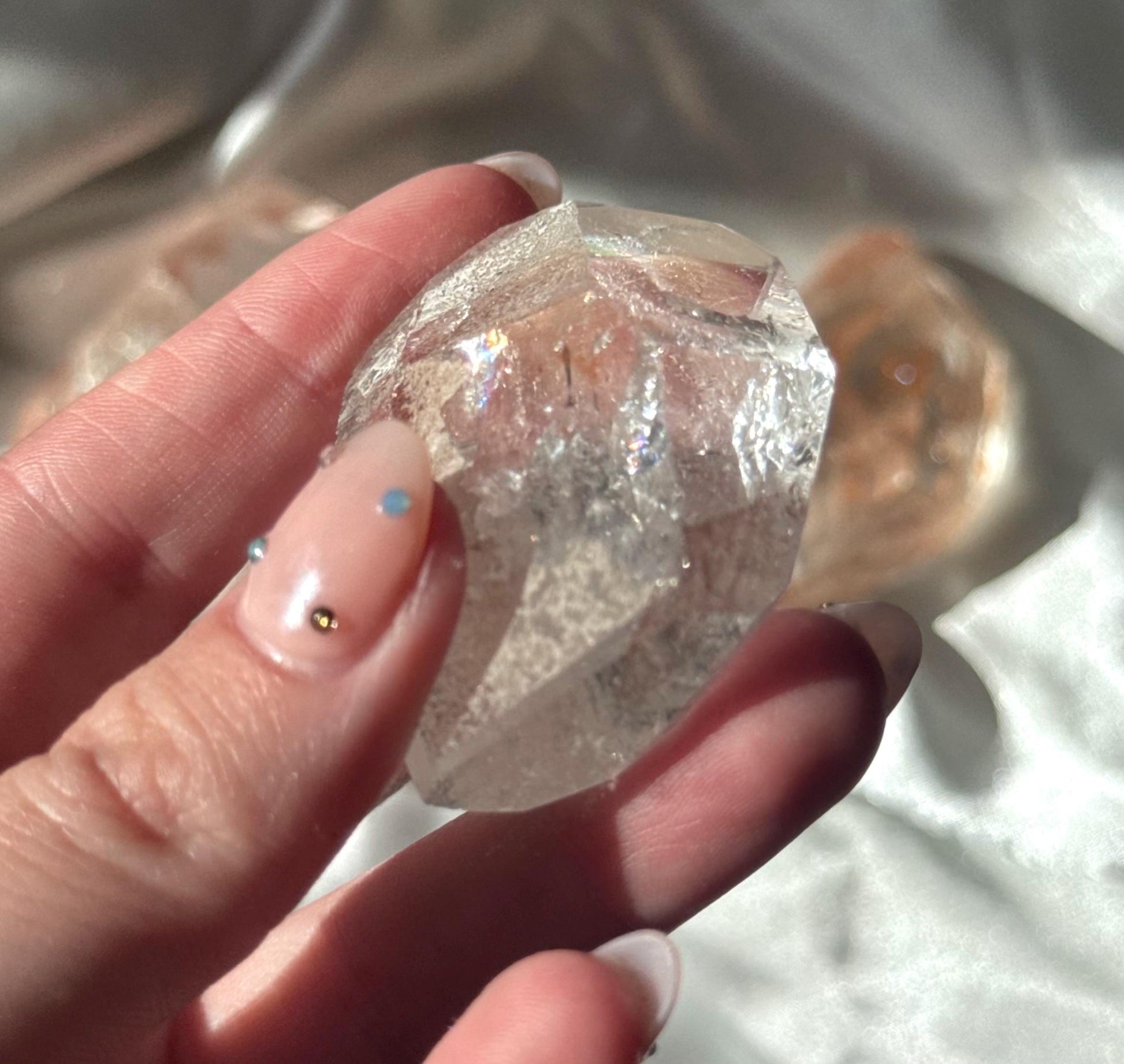 Stunning Pink Lithium Lemurian Freeform from Brazil | Polished Pink Lemurian Carving