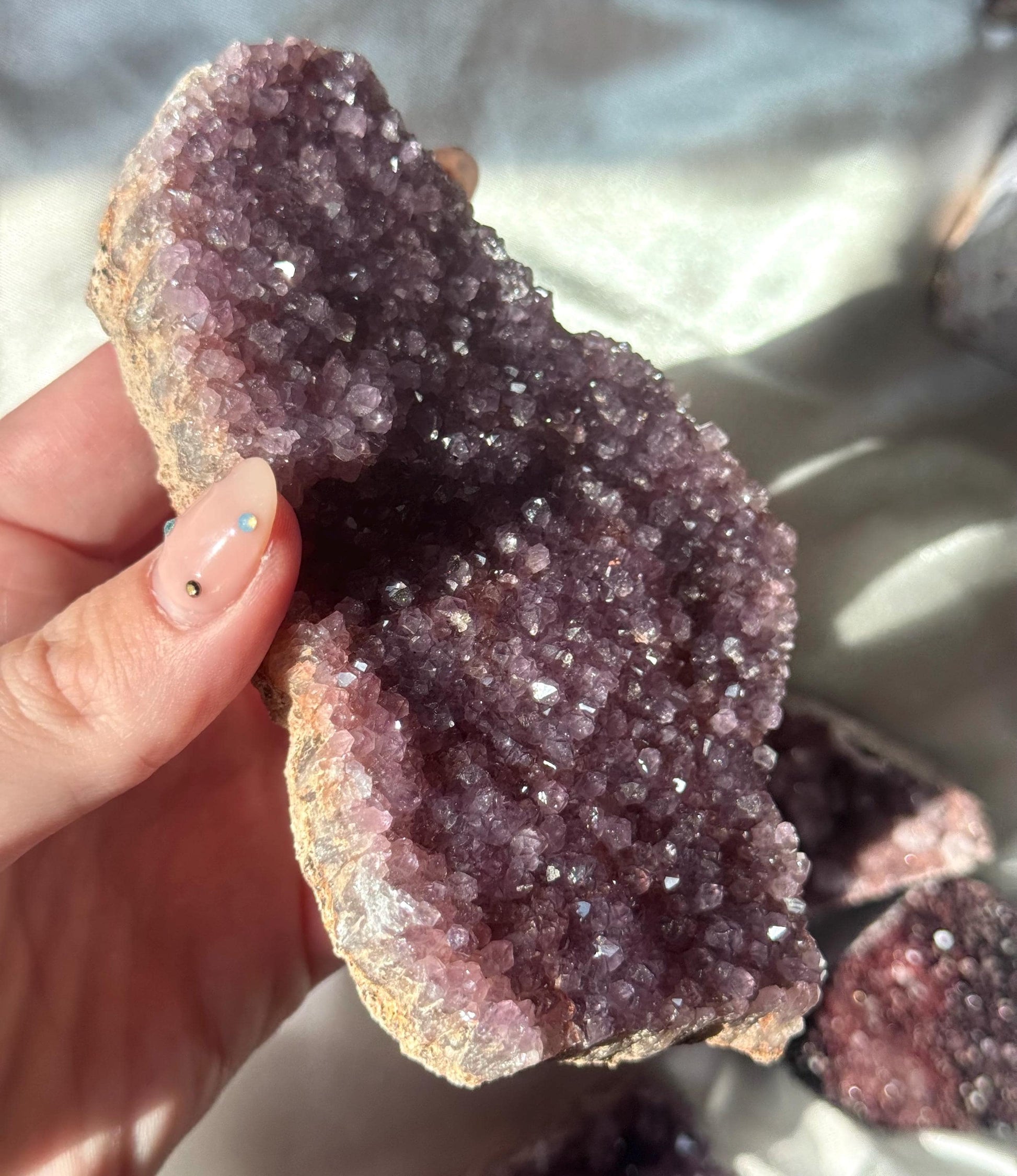 Beautiful Druzy Alaçam Amethyst Cluster from Turkey | Lilac Amethyst Natural Amethyst