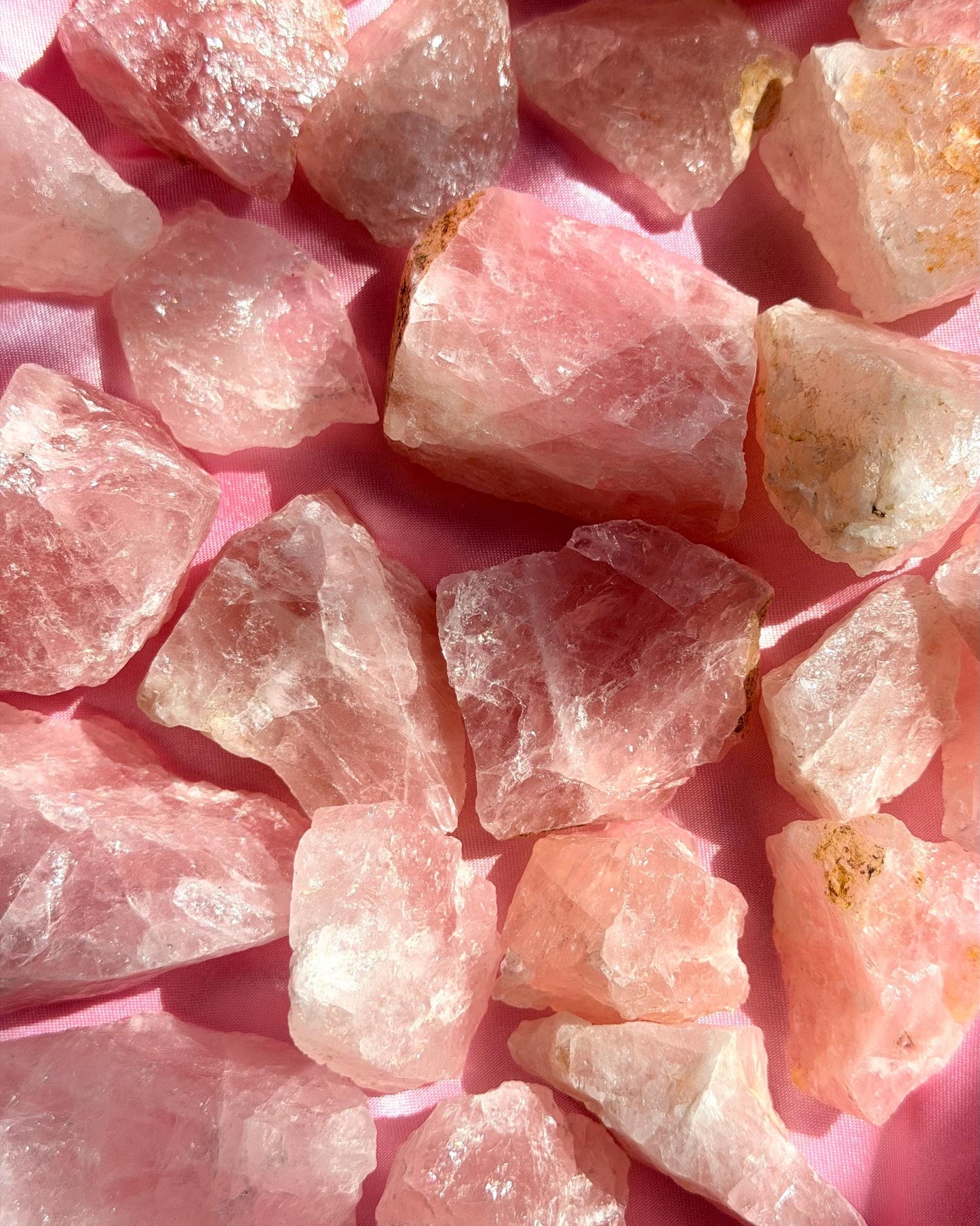 One (1) Rose Quartz Chunk from Brazil | Rough Rose Quartz Raw Rose Quartz Intuitively Chosen