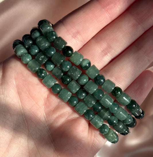 Beautiful Jade Bracelet | Green Jadeite Beaded Bracelet Nephrite Jadeite