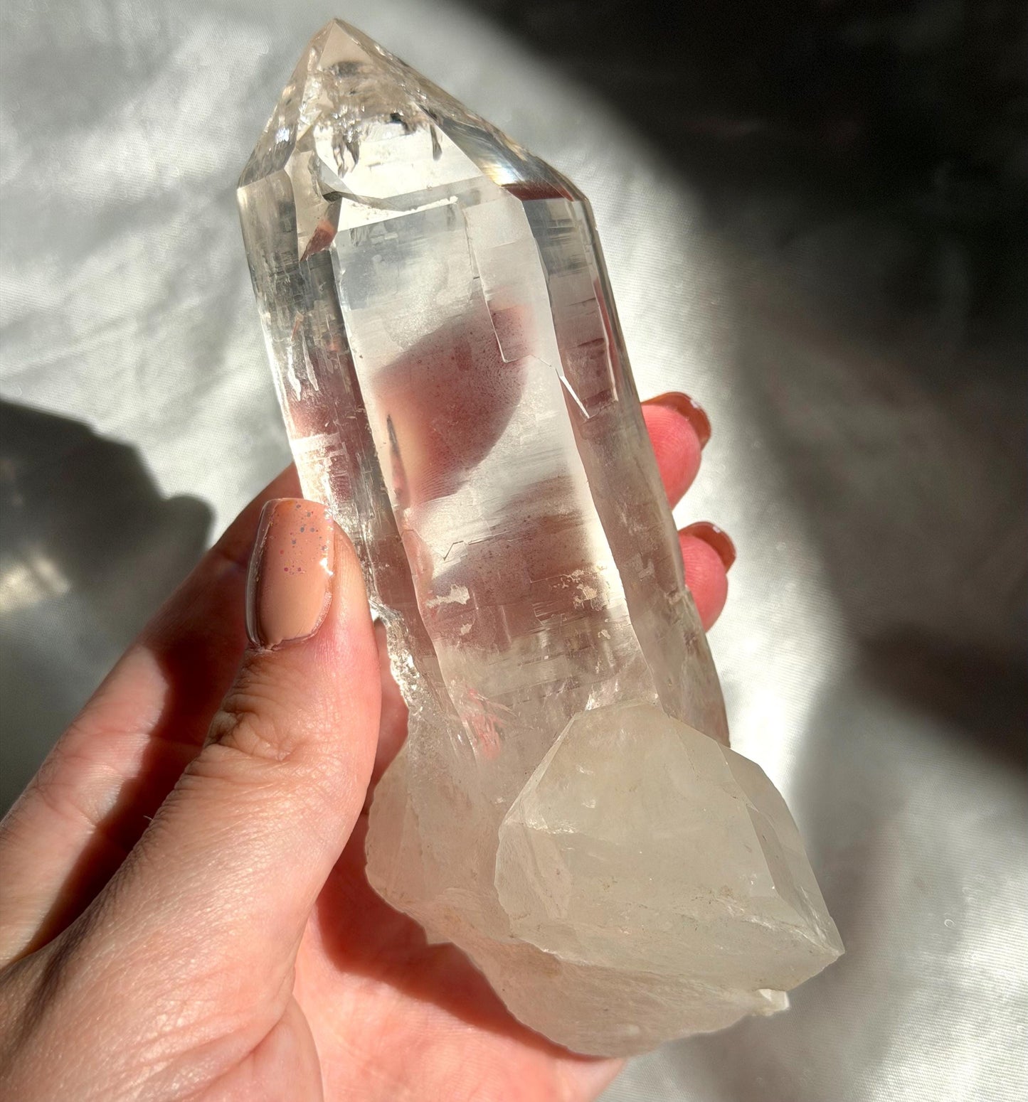AAA Lemurian Clear Quartz Point from Congo | Raw Clear Quartz Generator