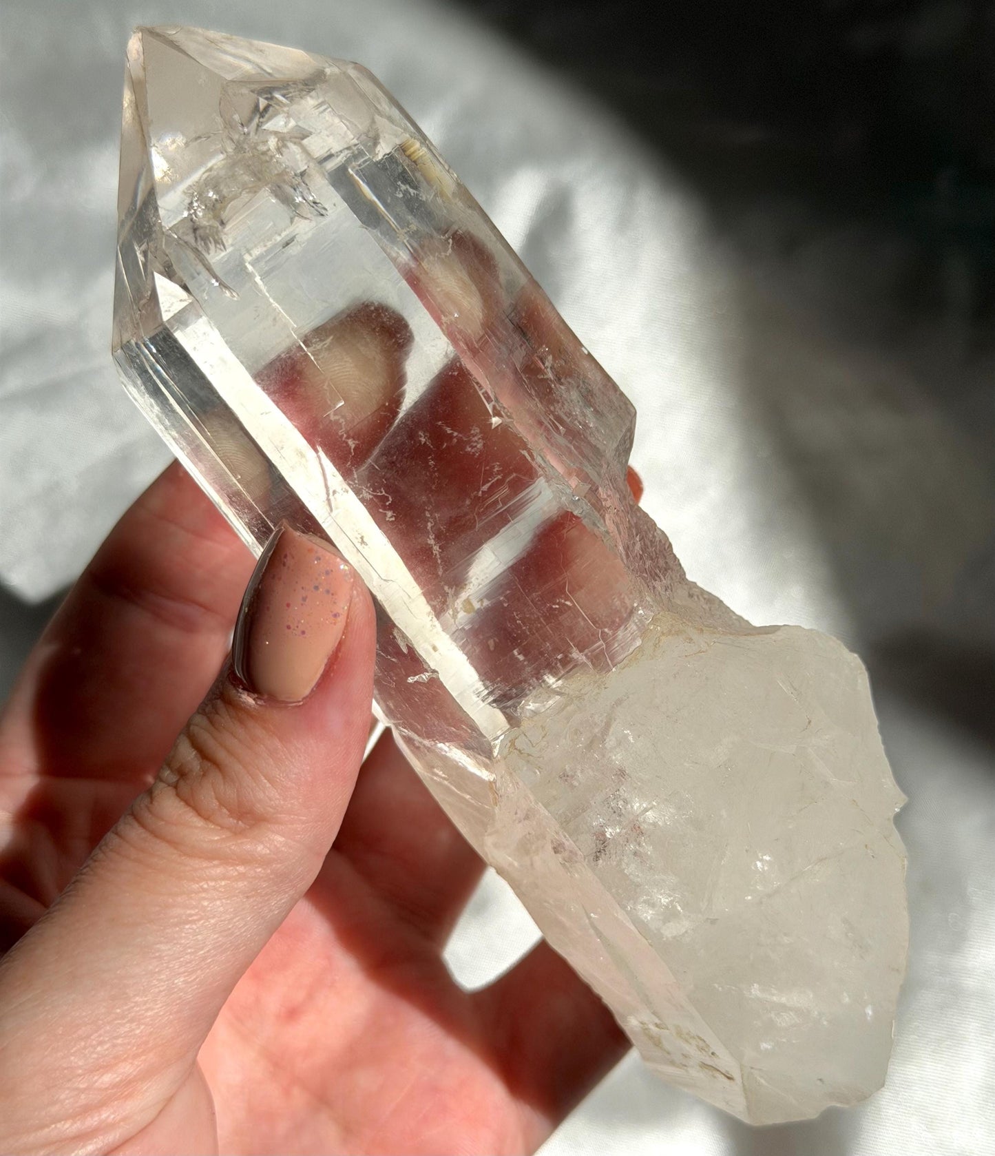 AAA Lemurian Clear Quartz Point from Congo | Raw Clear Quartz Generator