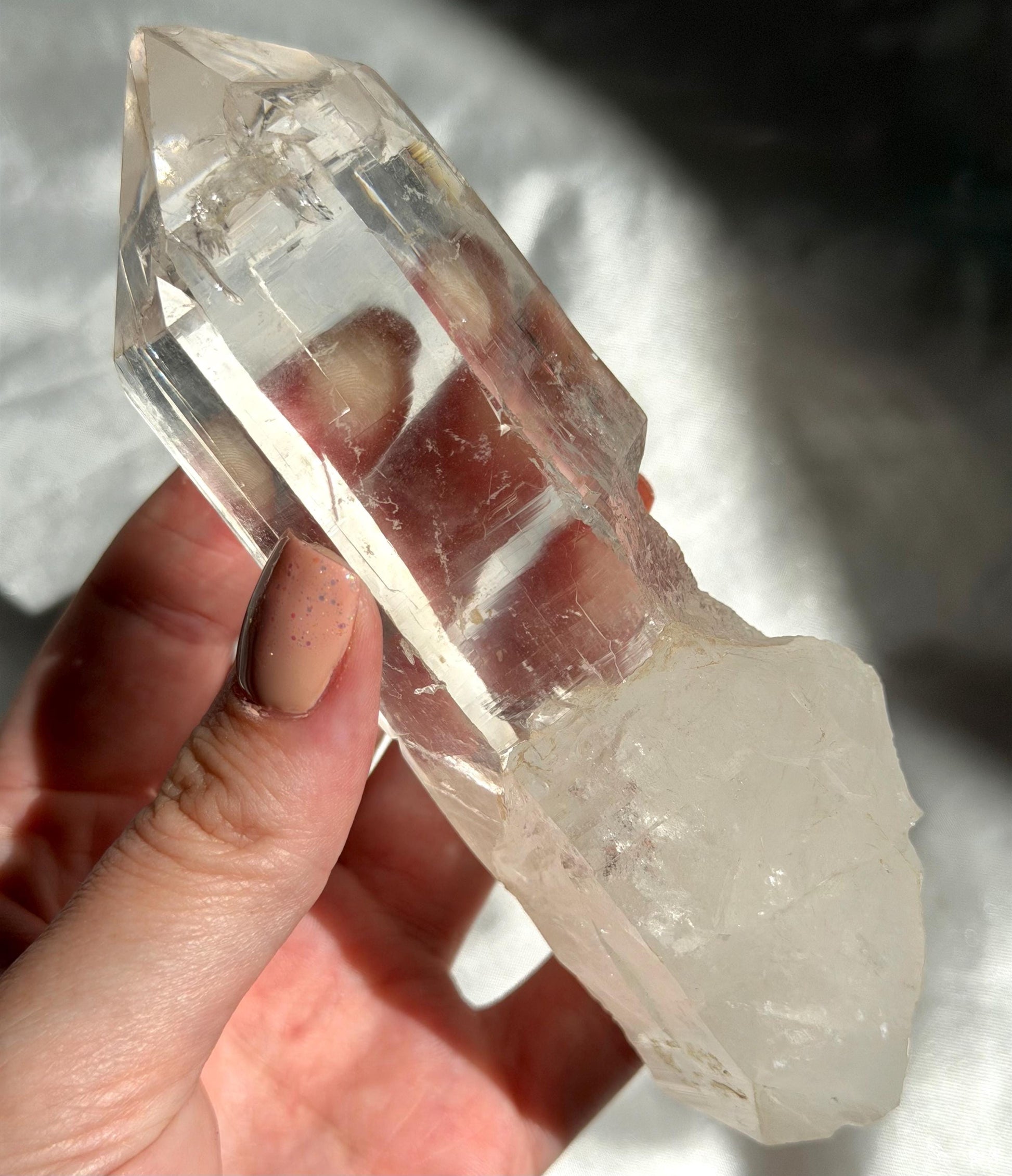 AAA Lemurian Clear Quartz Point from Congo | Raw Clear Quartz Generator