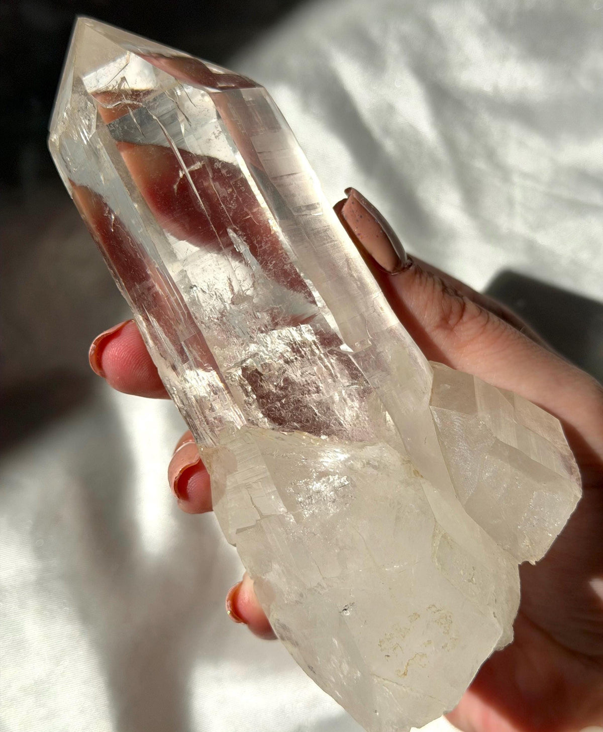 AAA Lemurian Clear Quartz Point from Congo | Raw Clear Quartz Generator