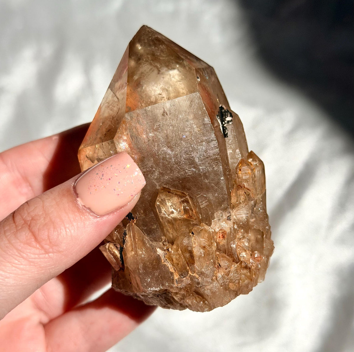 Beautiful Kundalini Citrine Elestial from Congo | Congo Citrine Points Natural Citrine