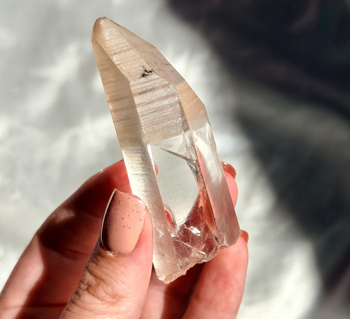 AAA Lemurian Clear Quartz Point from Congo | High Quality Clear Quartz Generator