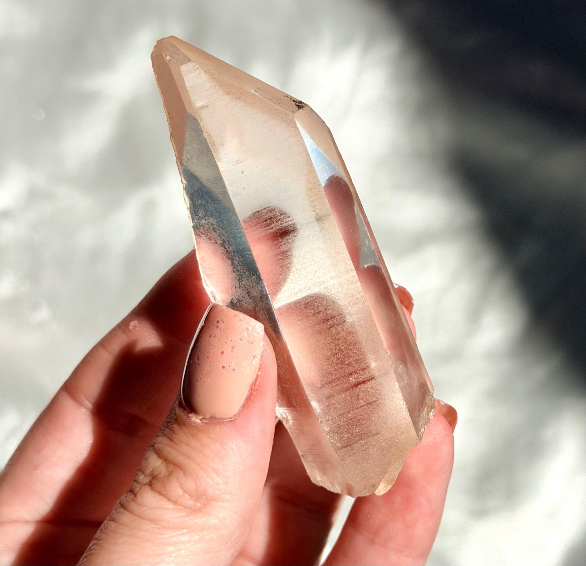 AAA Lemurian Clear Quartz Point from Congo | High Quality Clear Quartz Generator