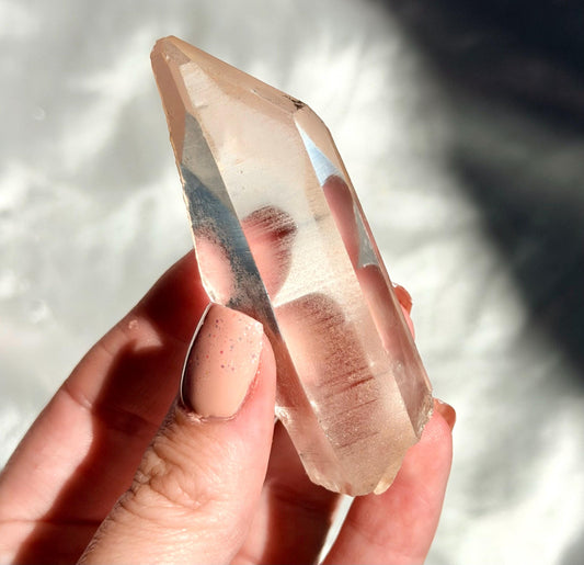 AAA Lemurian Clear Quartz Point from Congo | High Quality Clear Quartz Generator