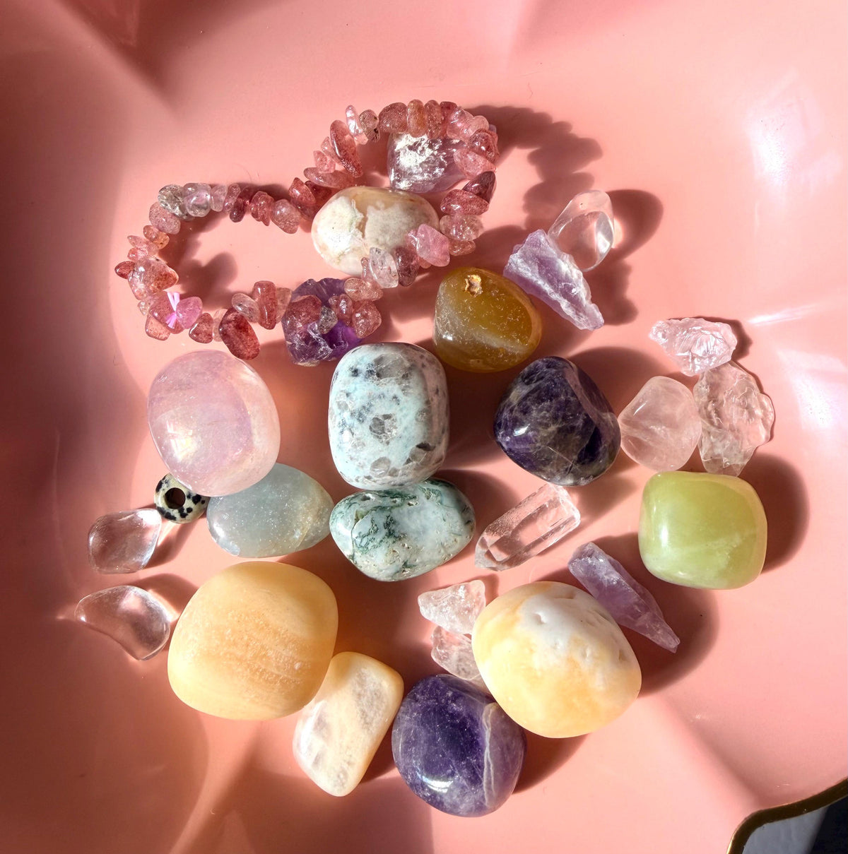 Vibrant Crystal Mix | Bloom & Glow Crystal Confetti Scoops | Lucky Scoop Crystal Scoop