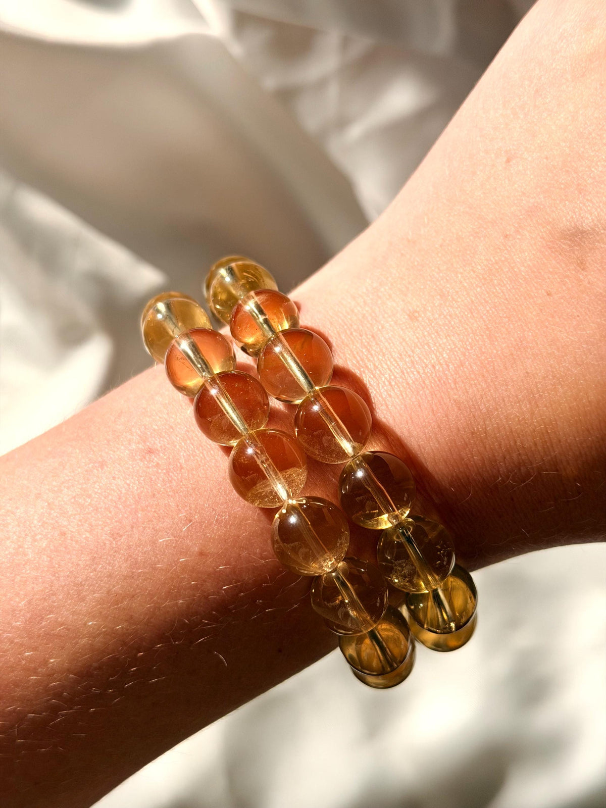 Citrine Beaded Bracelet | Citrine Bracelet | 11mm Citrine High Quality Citrine Bracelet