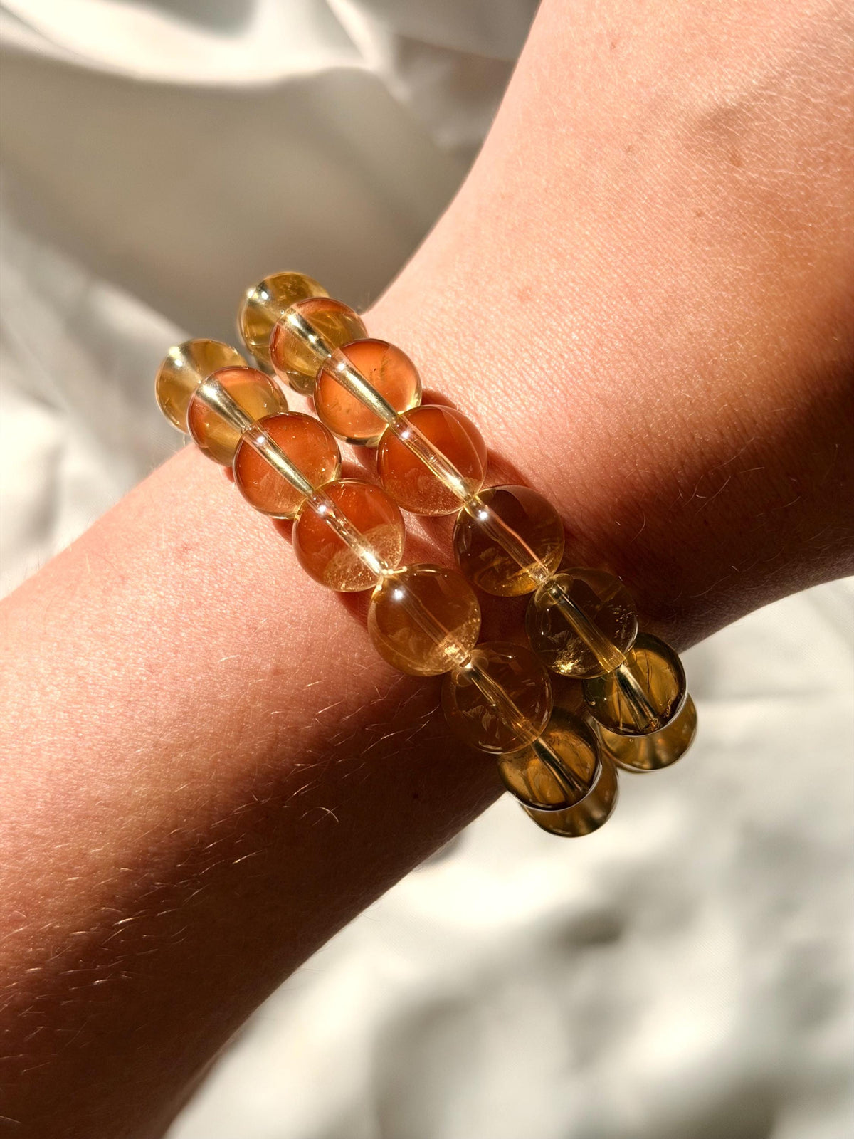 Citrine Beaded Bracelet | Citrine Bracelet | 11mm Citrine High Quality Citrine Bracelet