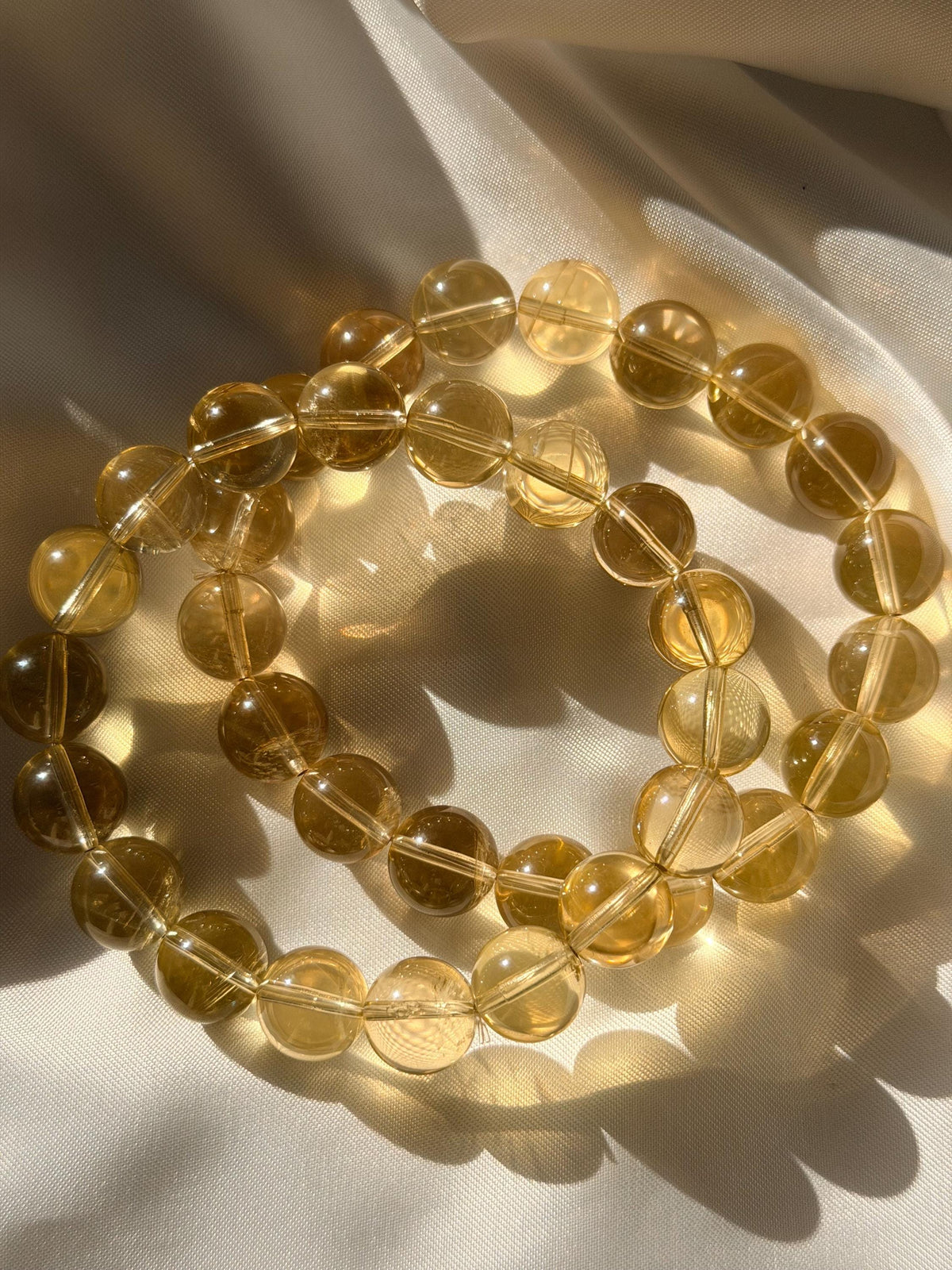 Citrine Beaded Bracelet | Citrine Bracelet | 11mm Citrine High Quality Citrine Bracelet