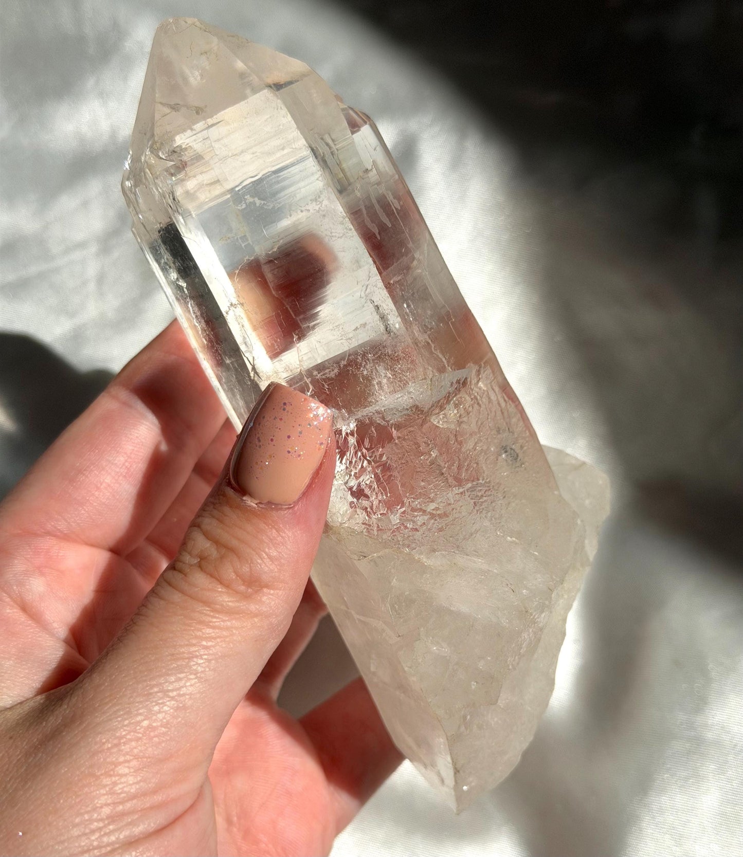 AAA Lemurian Clear Quartz Point from Congo | Raw Clear Quartz Generator