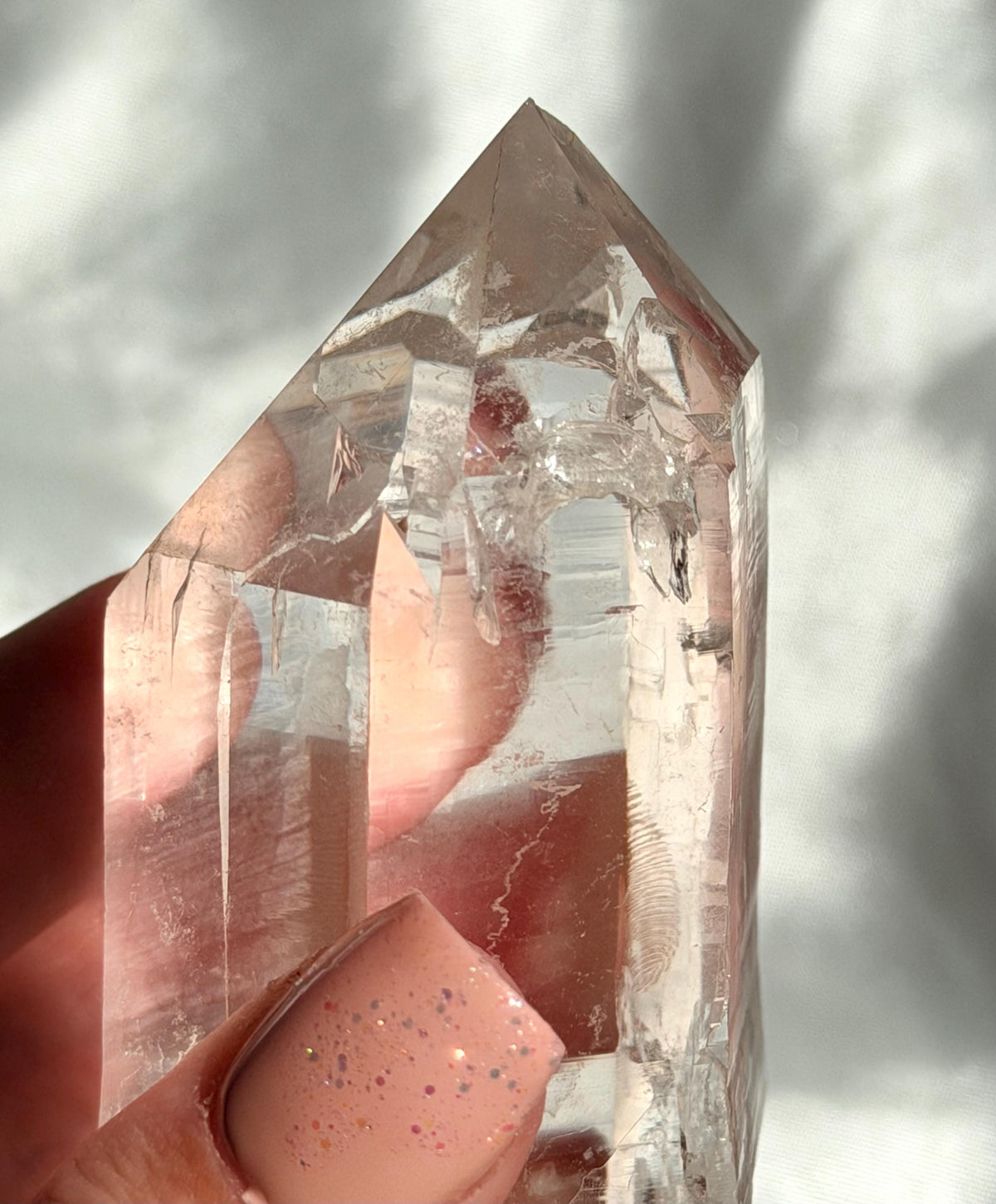 AAA Lemurian Clear Quartz Point from Congo | Raw Clear Quartz Generator