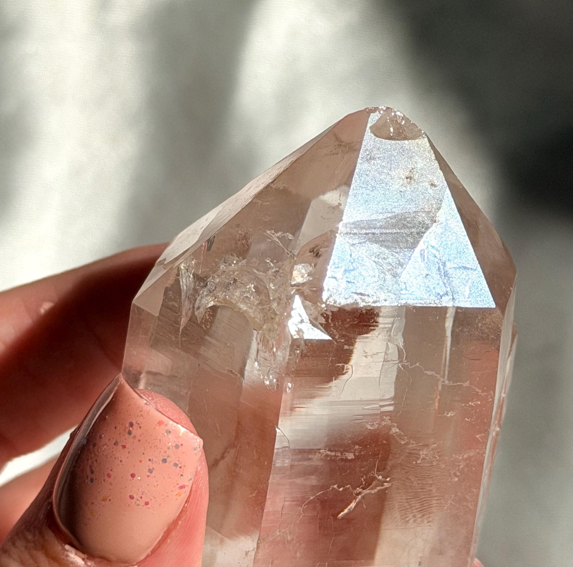 AAA Lemurian Clear Quartz Point from Congo | Raw Clear Quartz Generator