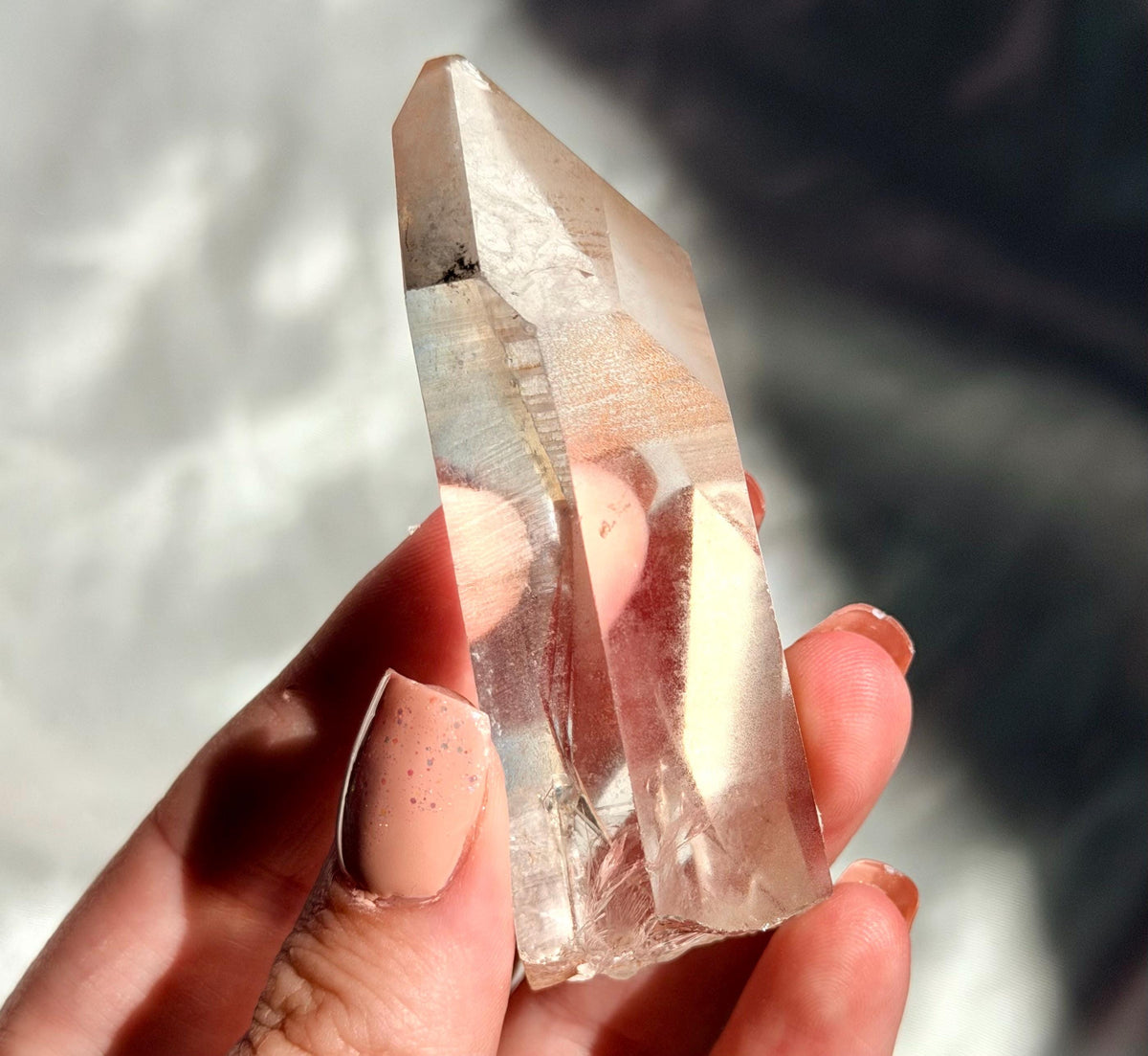 AAA Lemurian Clear Quartz Point from Congo | High Quality Clear Quartz Generator