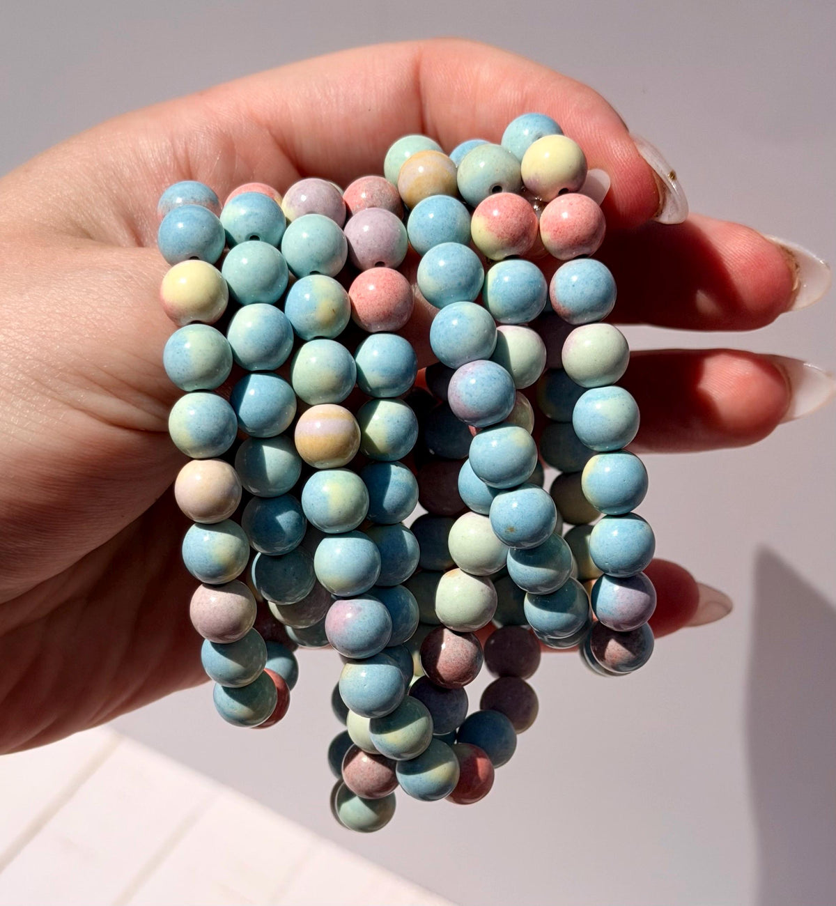 Alashan Agate Beaded Bracelet | 8mm Mongolian Agate Alashan Agate Gemstone Bracelet Crystal Healing Jewelry