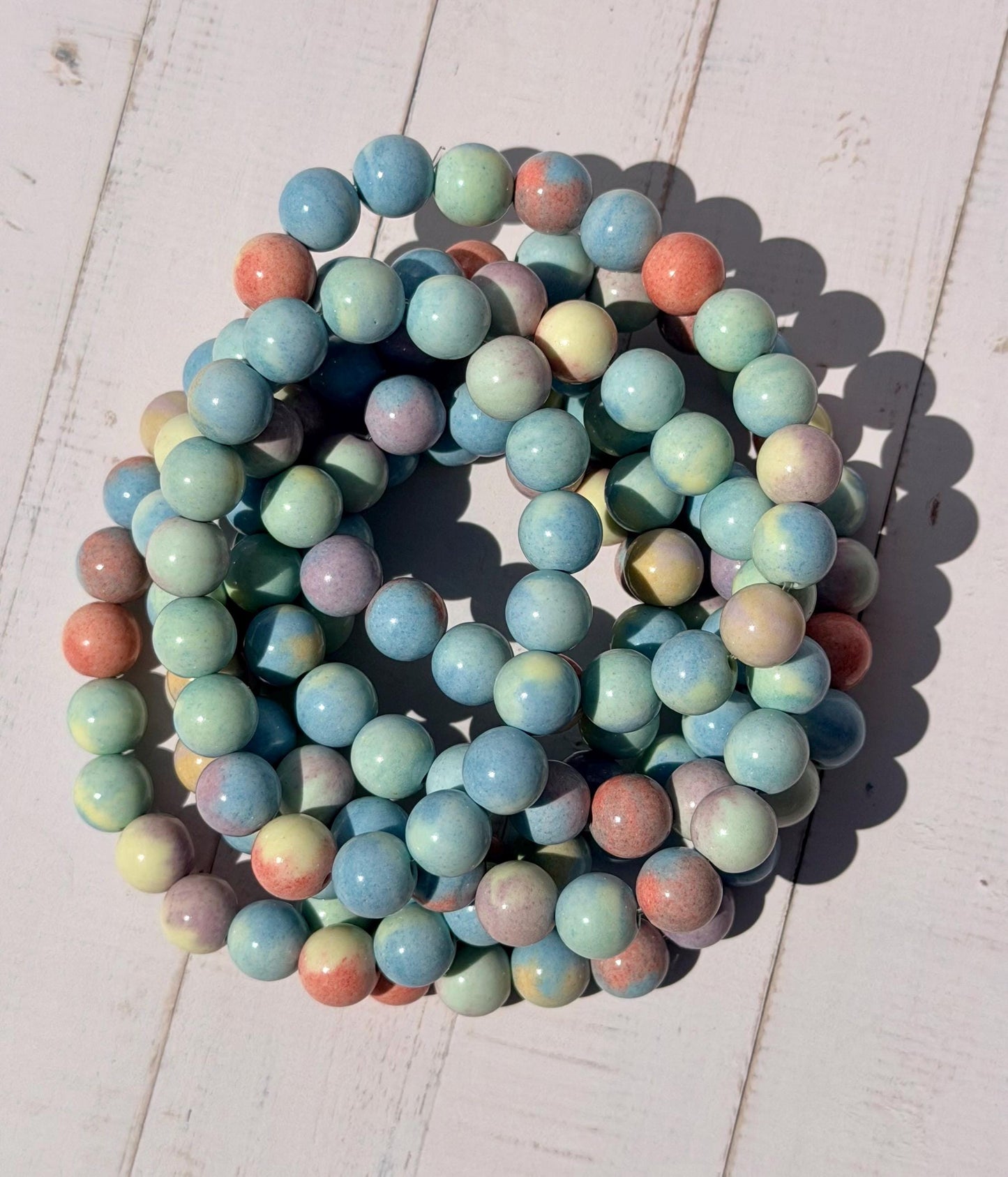 Alashan Agate Beaded Bracelet | 8mm Mongolian Agate Alashan Agate Gemstone Bracelet Crystal Healing Jewelry