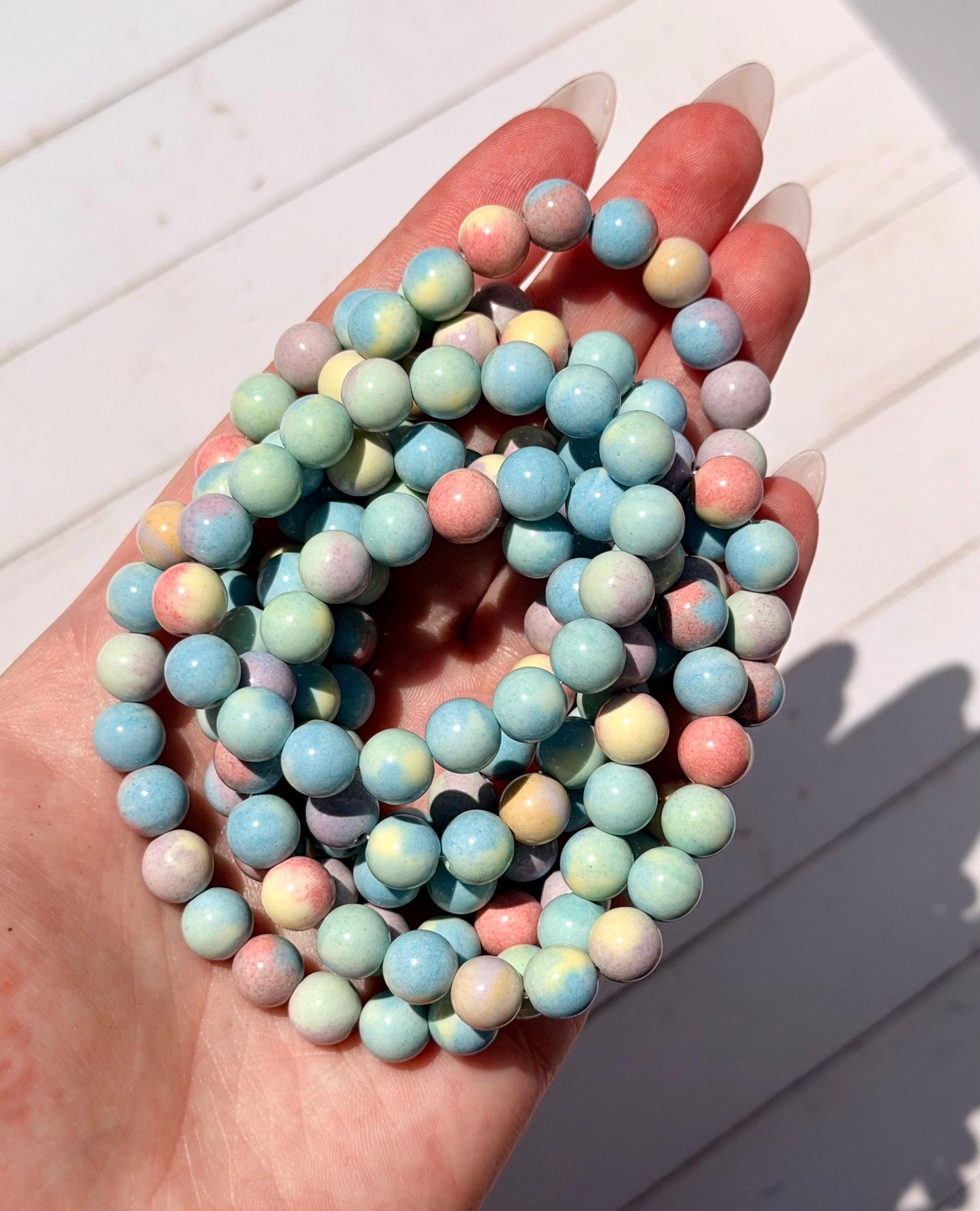 Alashan Agate Beaded Bracelet | 8mm Mongolian Agate Alashan Agate Gemstone Bracelet Crystal Healing Jewelry