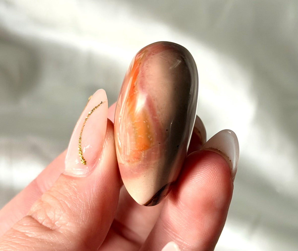 Polychrome Jasper Puffy Heart | Natural Polychrome Jasper Crystal Heart | Ocean Jasper Look | Healing Crystal | Crystal Gift