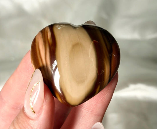 Polychrome Jasper Puffy Heart | Natural Polychrome Jasper Crystal Heart | Ocean Jasper Look | Healing Crystal | Crystal Gift