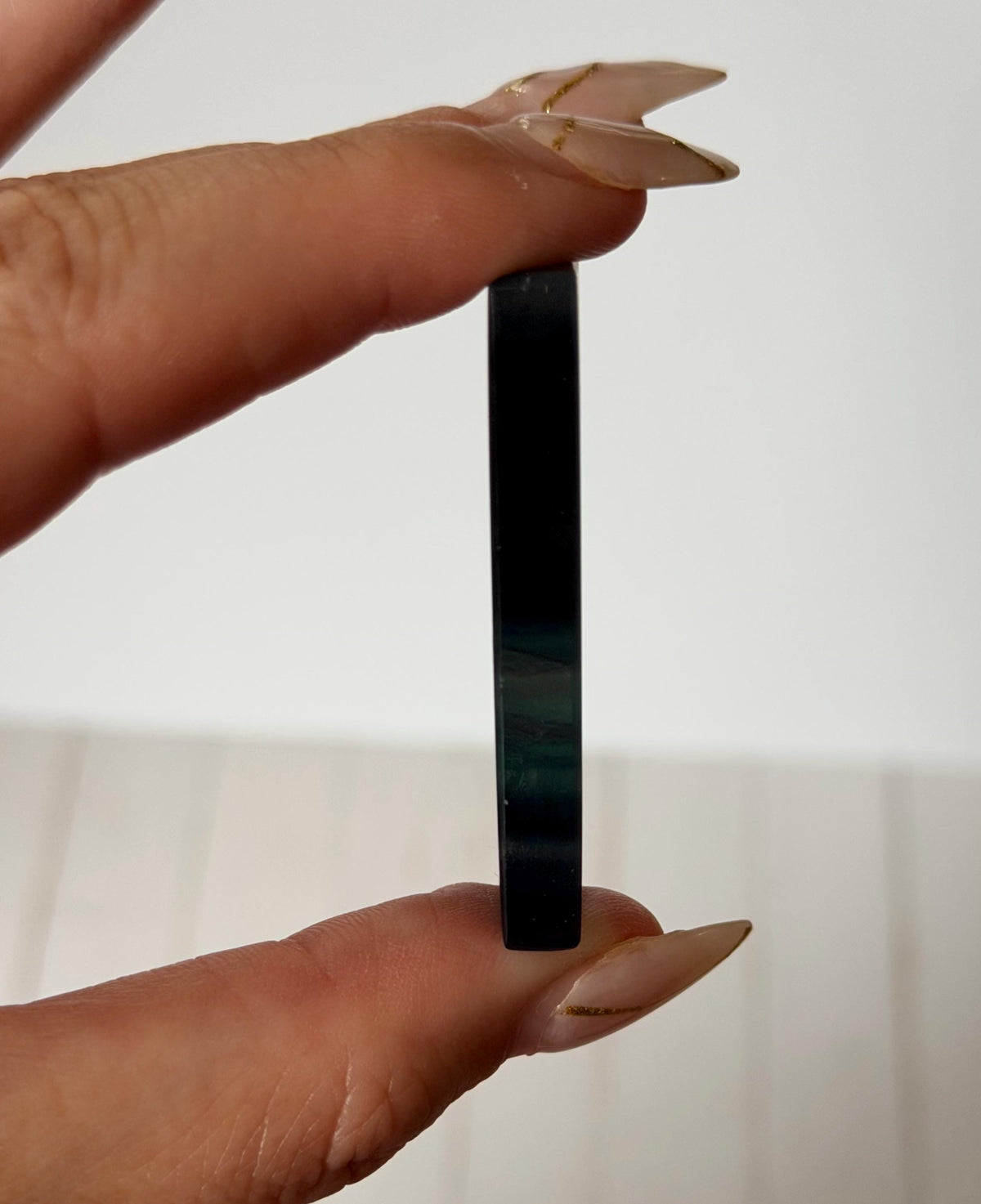 Banded Fluorite Window | Purple & Teal Fluorite Slice Fluorite Mini Slab Rectange Fluorite
