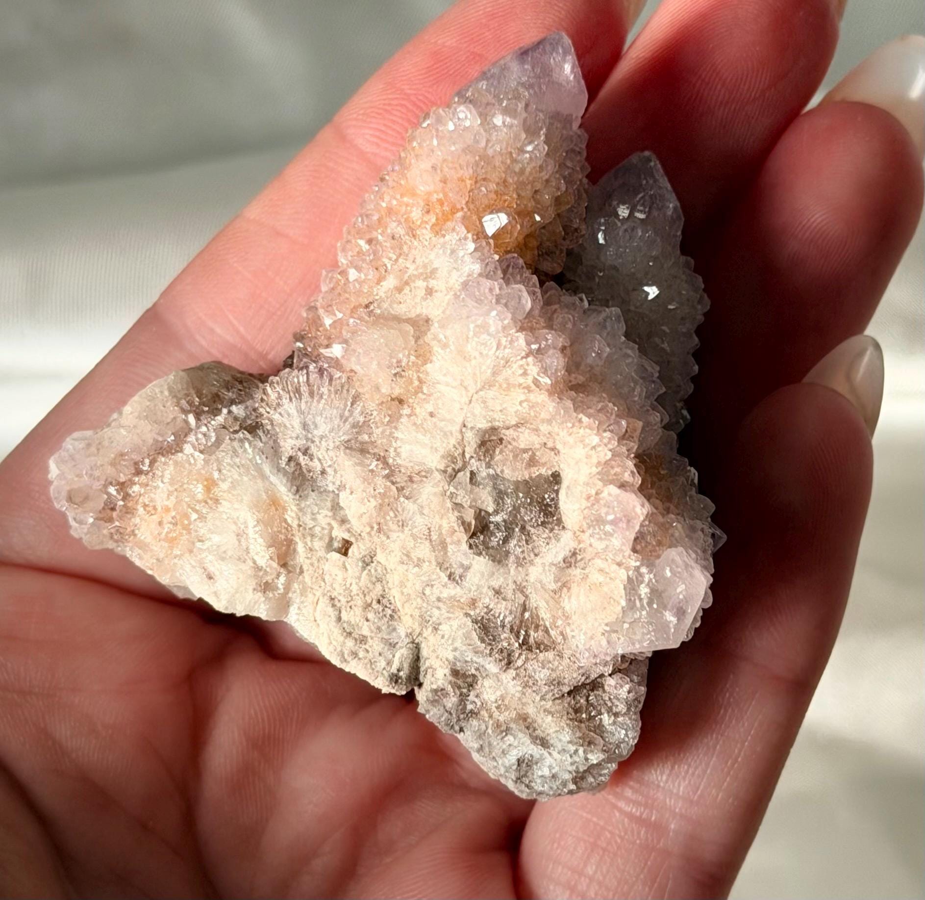 Spirit Amethyst Twin Points | Cactus Quartz Points | Double Spirit Amethyst Points from South Africa