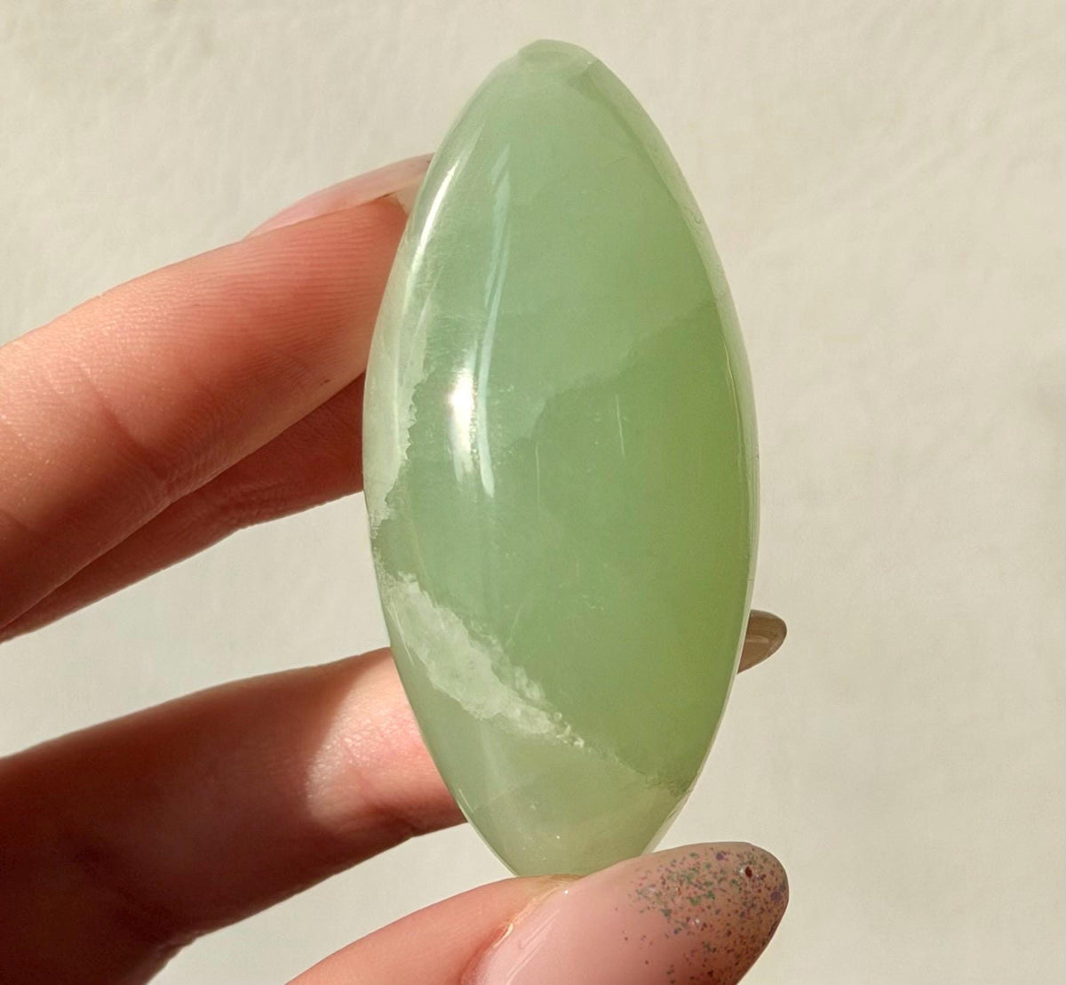 High Quality Pistachio Calcite Lingam | Green Calcite Egg | Pistachio Calcite from Pakistan