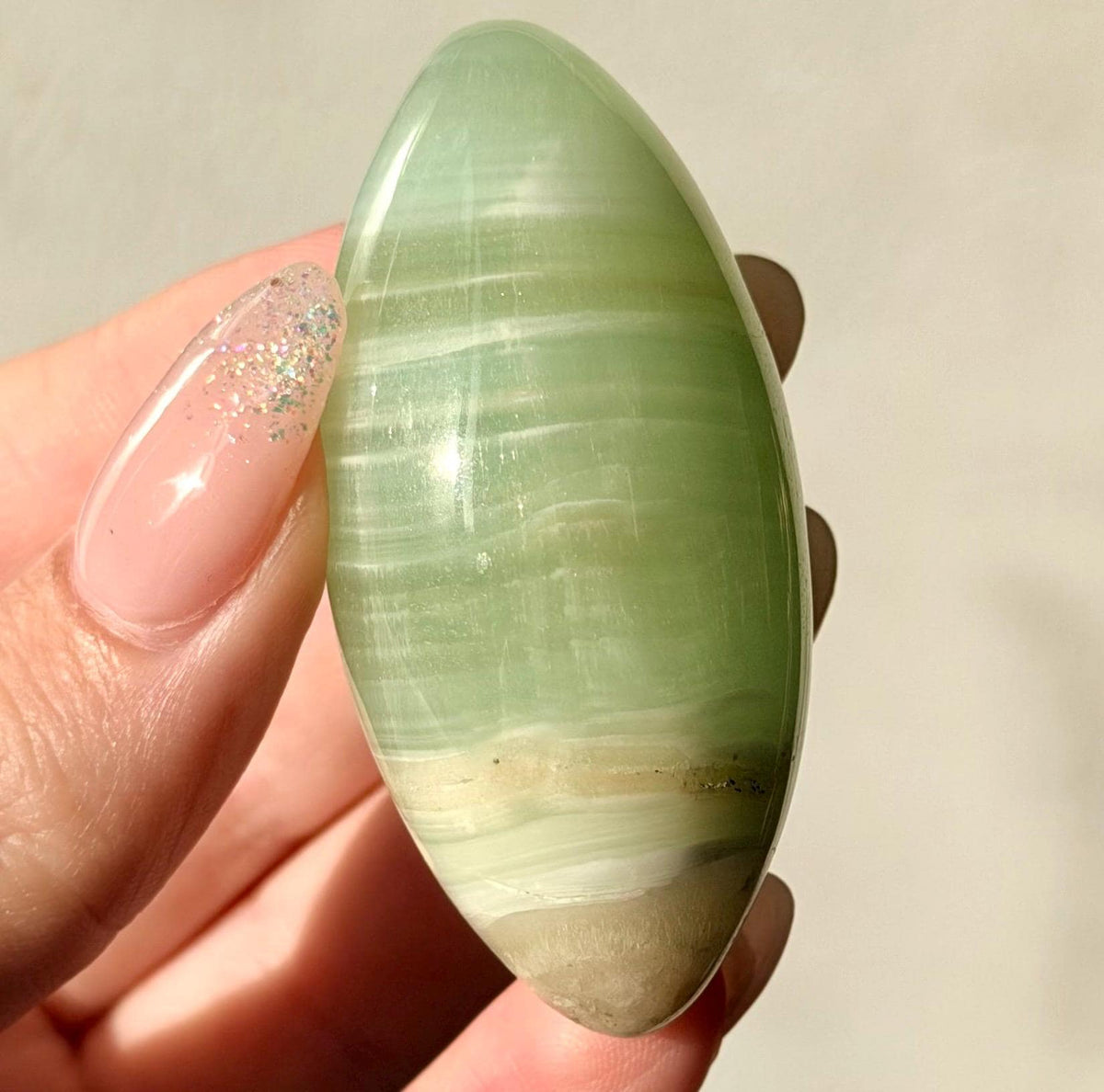 High Quality Pistachio Calcite Lingam | Green Calcite Egg | Pistachio Calcite from Pakistan