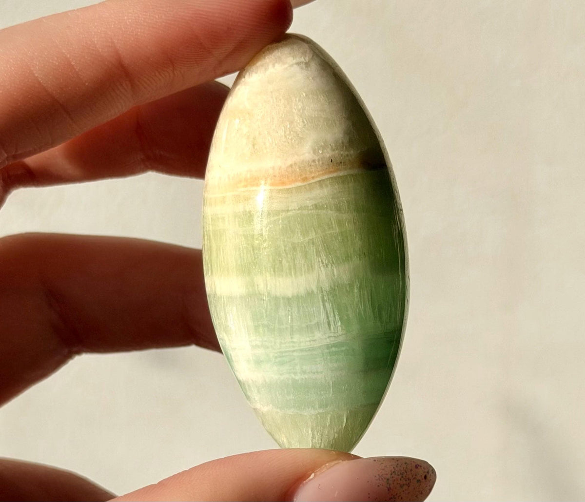 High Quality Pistachio Calcite Lingam | Green Calcite Egg | Pistachio Calcite from Pakistan
