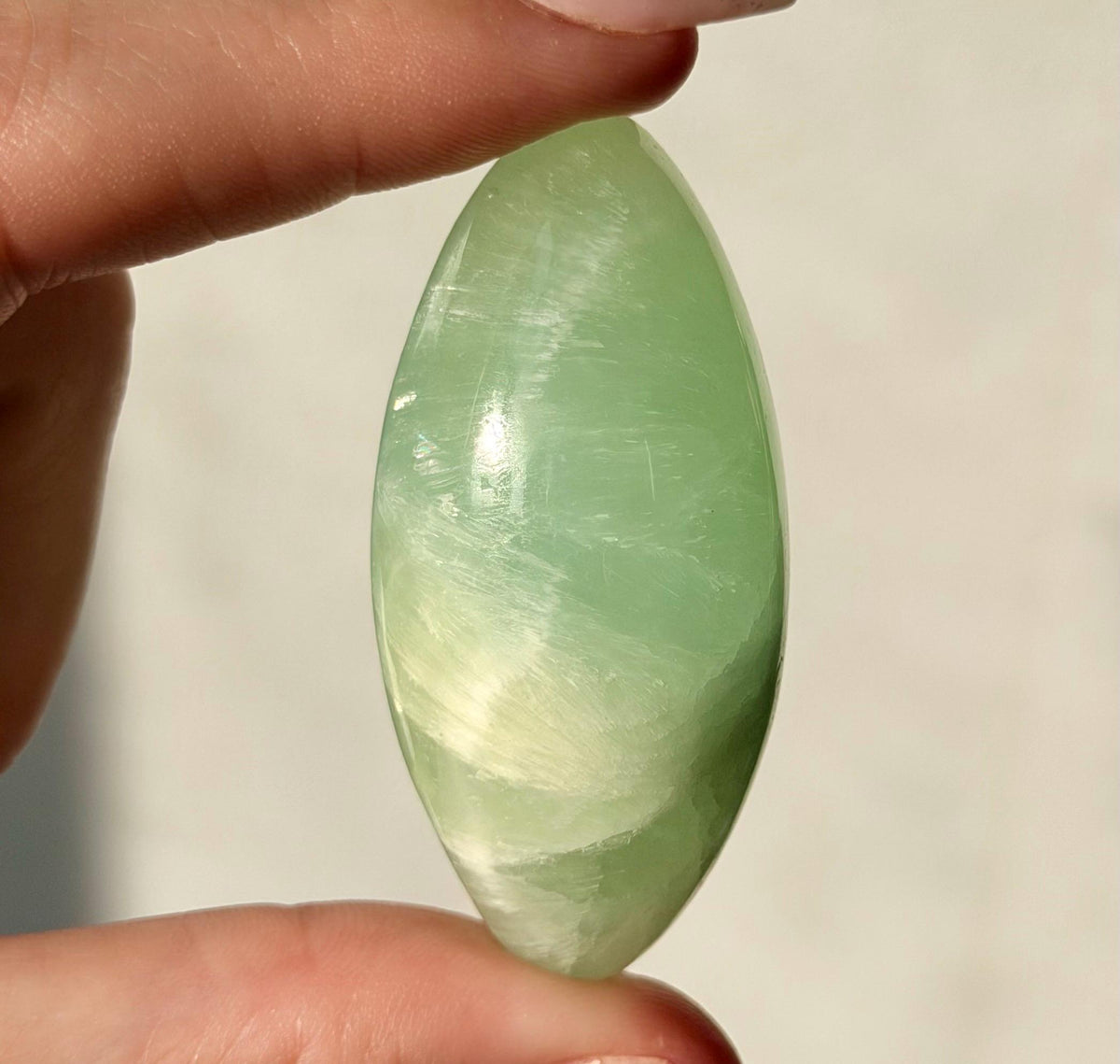 High Quality Pistachio Calcite Lingam | Green Calcite Egg | Pistachio Calcite from Pakistan