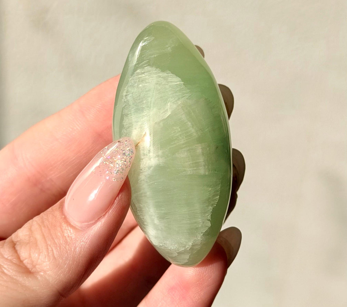 High Quality Pistachio Calcite Lingam | Green Calcite Egg | Pistachio Calcite from Pakistan