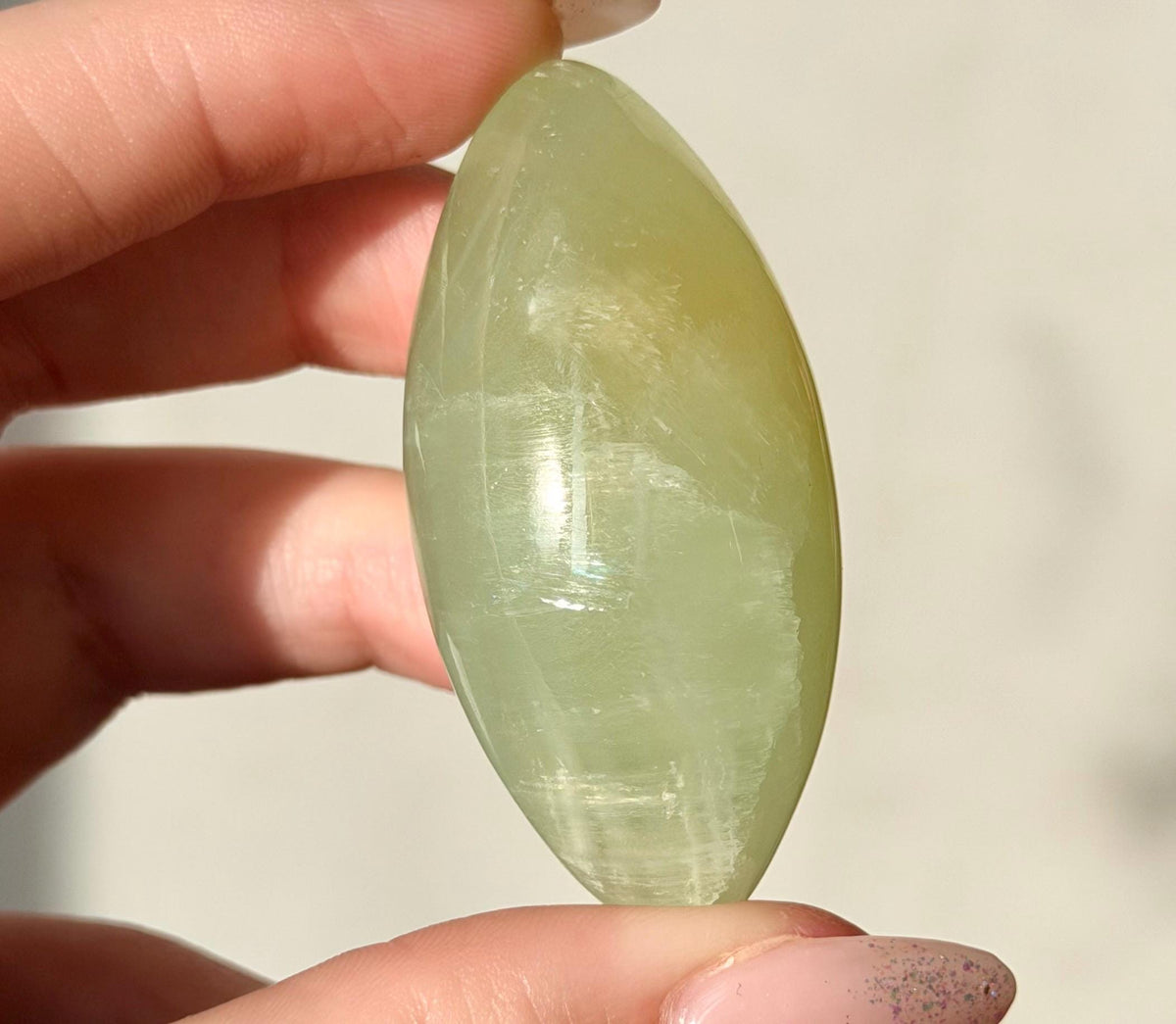 High Quality Pistachio Calcite Lingam | Green Calcite Egg | Pistachio Calcite from Pakistan
