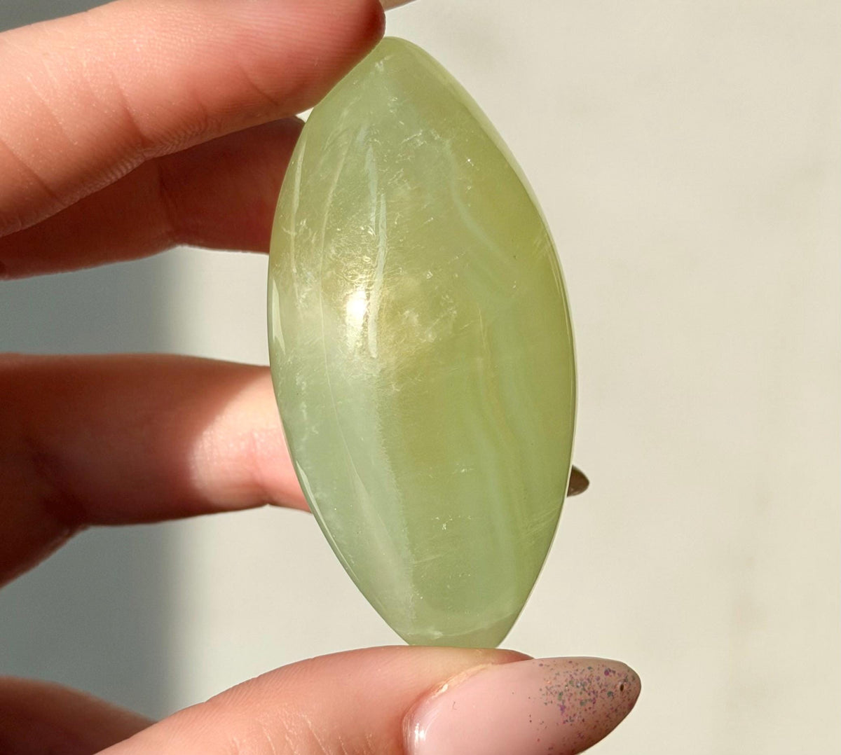 High Quality Pistachio Calcite Lingam | Green Calcite Egg | Pistachio Calcite from Pakistan