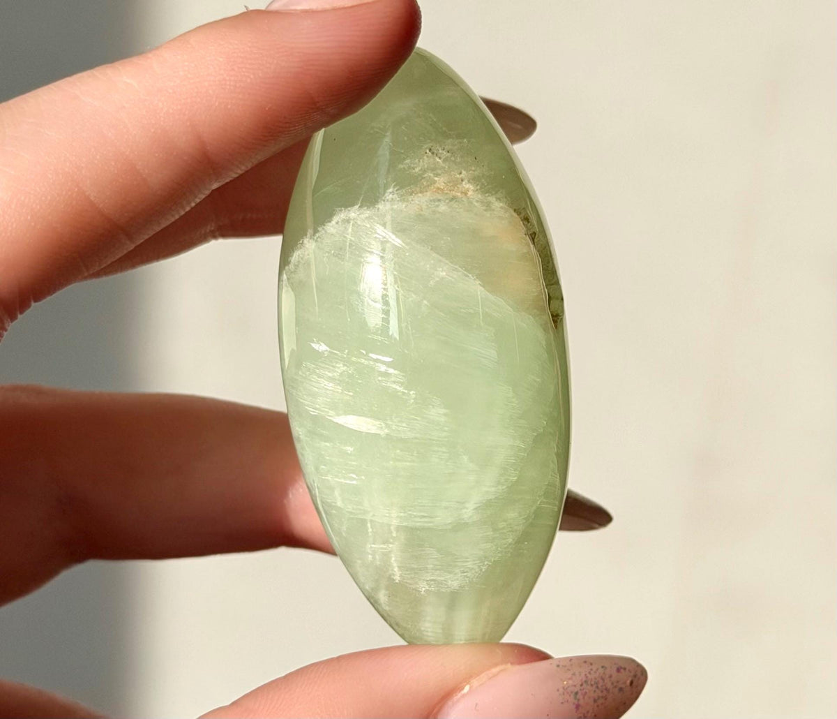 High Quality Pistachio Calcite Lingam | Green Calcite Egg | Pistachio Calcite from Pakistan