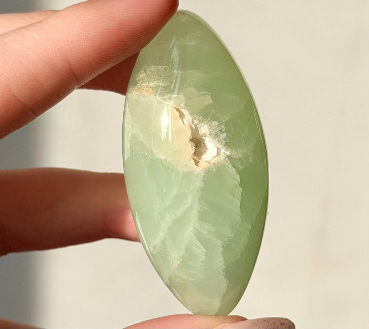 High Quality Pistachio Calcite Lingam | Green Calcite Egg | Pistachio Calcite from Pakistan