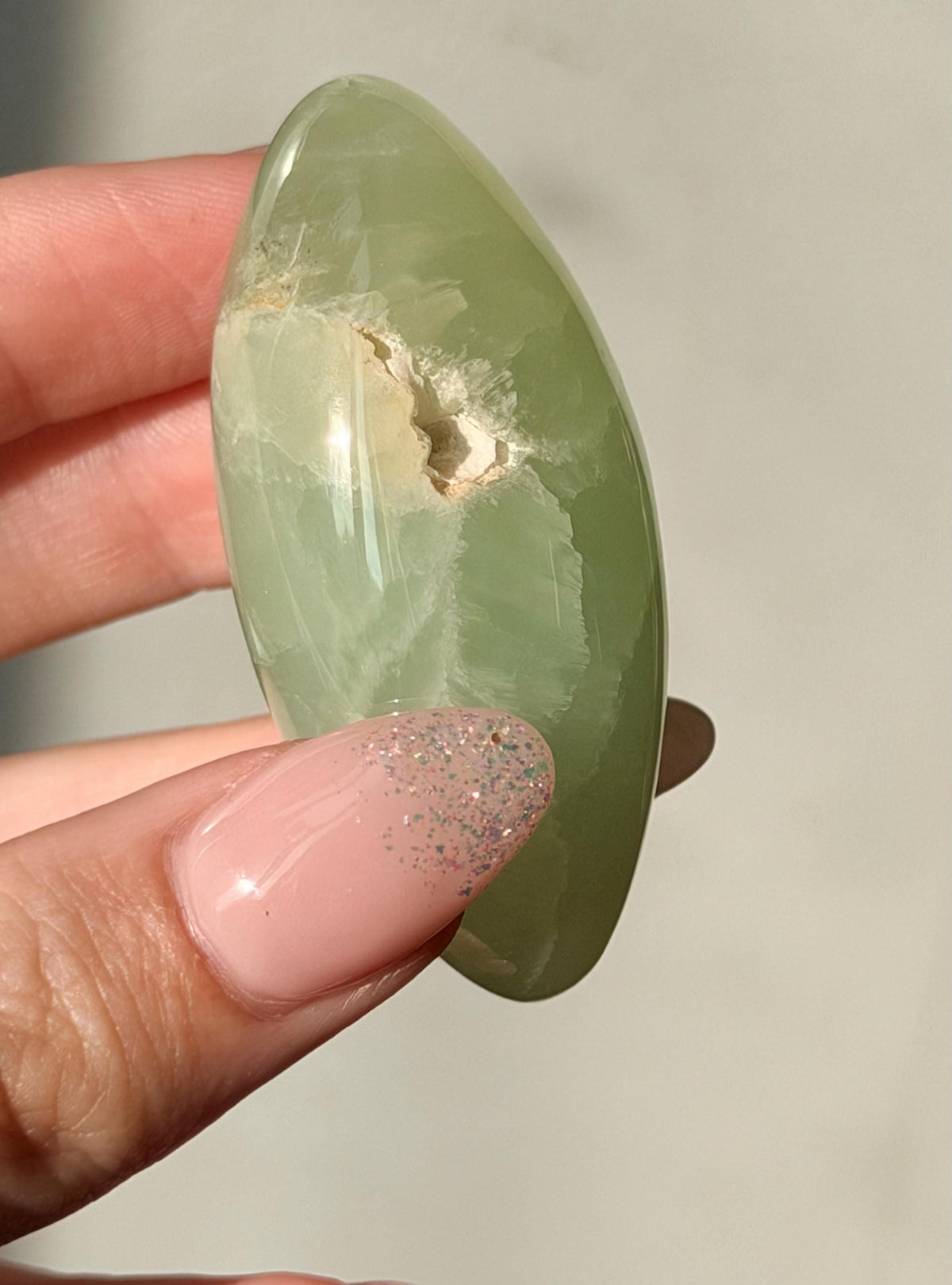 High Quality Pistachio Calcite Lingam | Green Calcite Egg | Pistachio Calcite from Pakistan